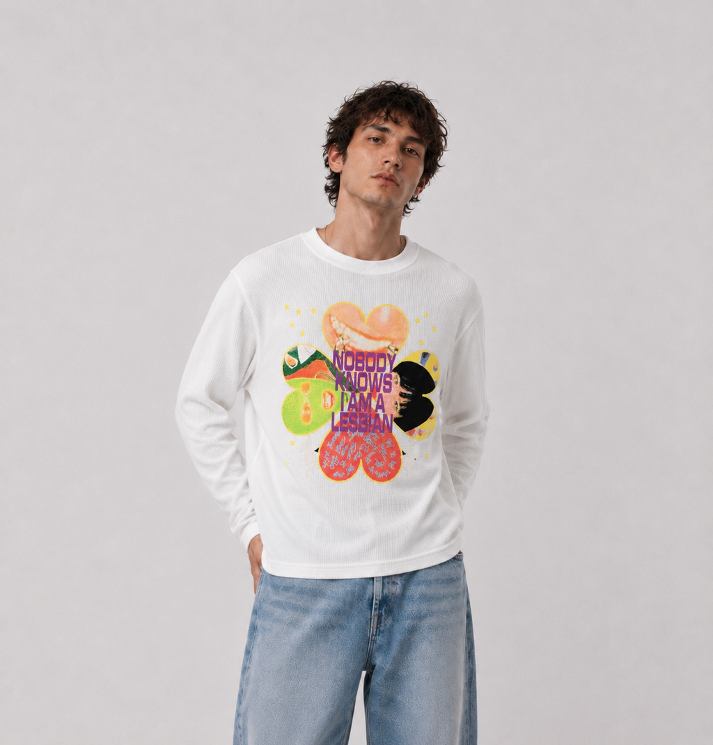 NOBODY KNOWS WAFFLEKNIT TEE
