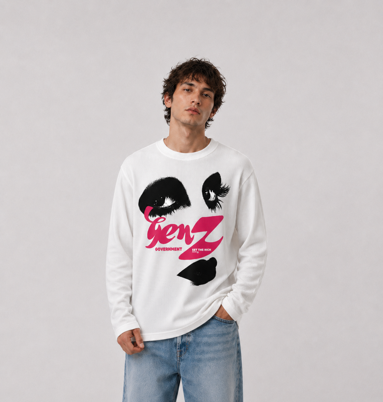 GENZ GOVERNMENT WAFFLEKNIT TEE