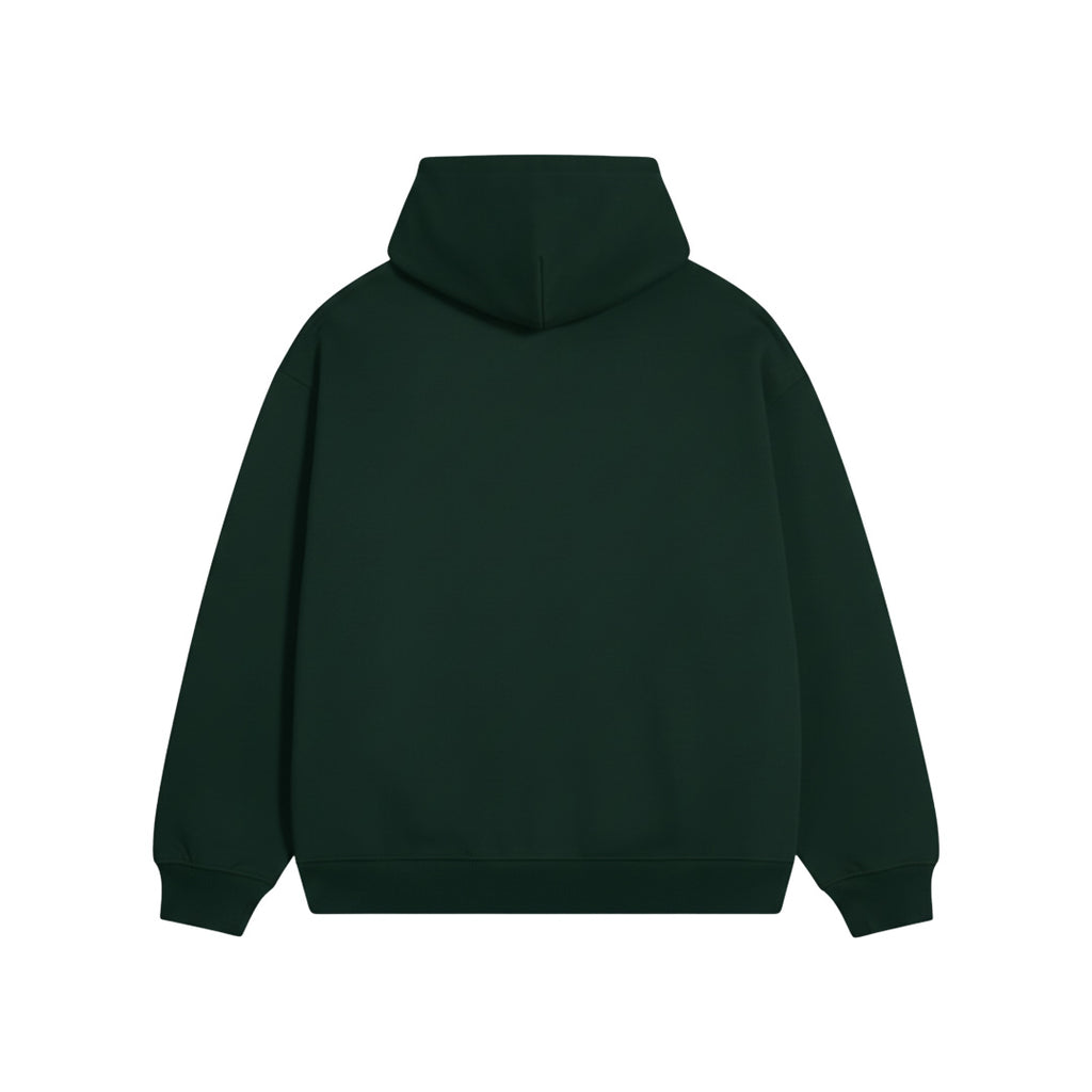 BASIC FOREST GREEN OVERSIZED HOODIE