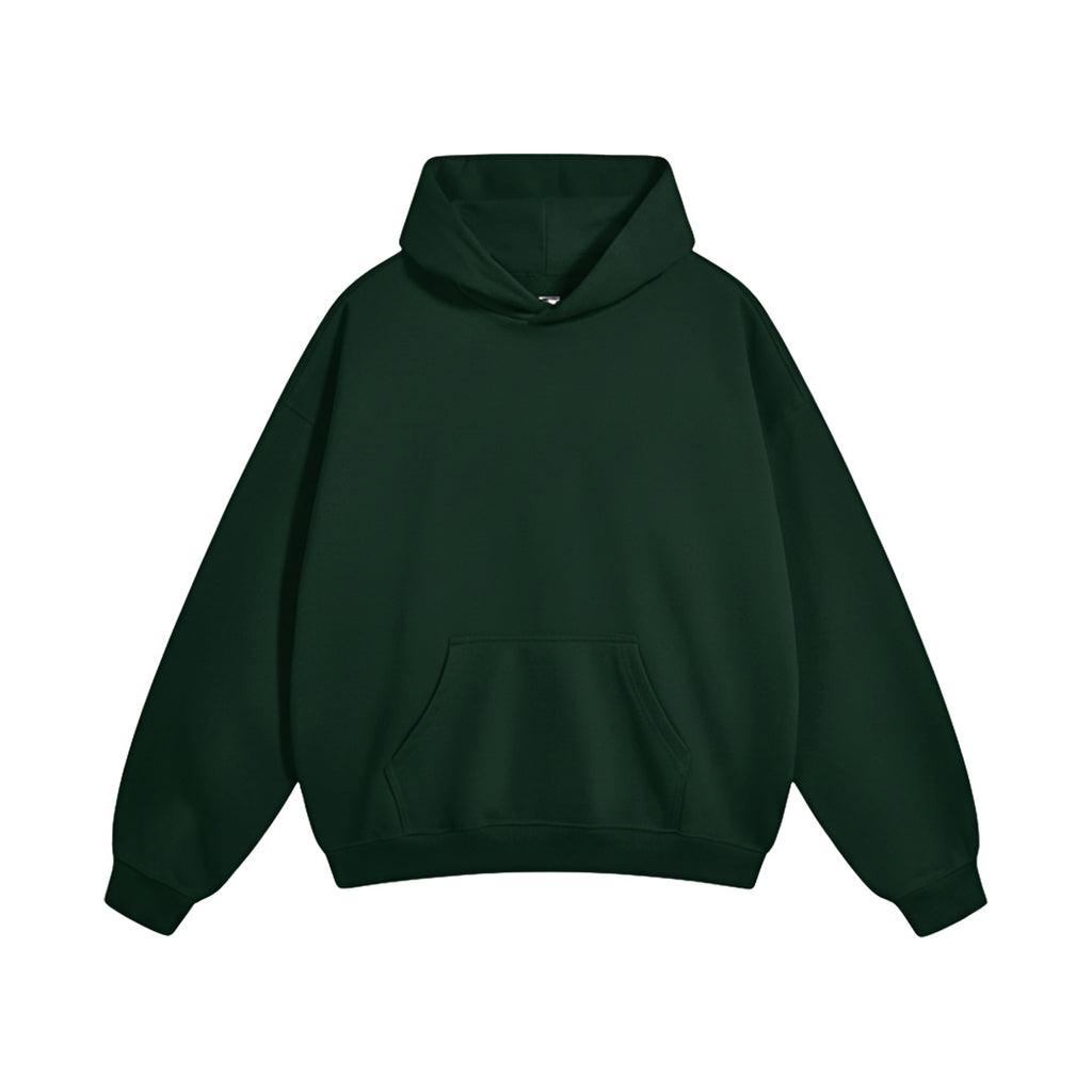 BASIC FOREST GREEN OVERSIZED HOODIE