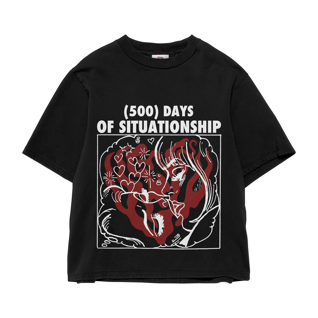 SITUATIONSHIP BLACK OVERSIZED TEE