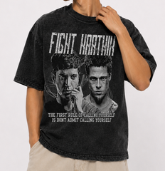 FIGHT KARTHIK ACID WASHED TEE