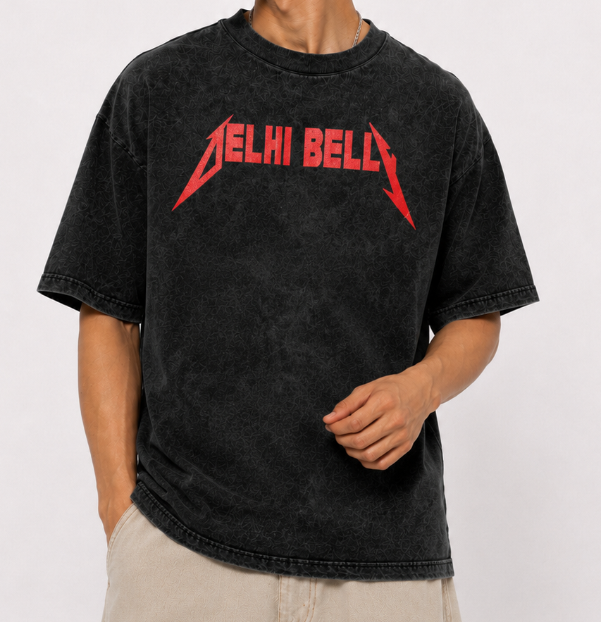 DELLI BELLY ACID WASHED TEE