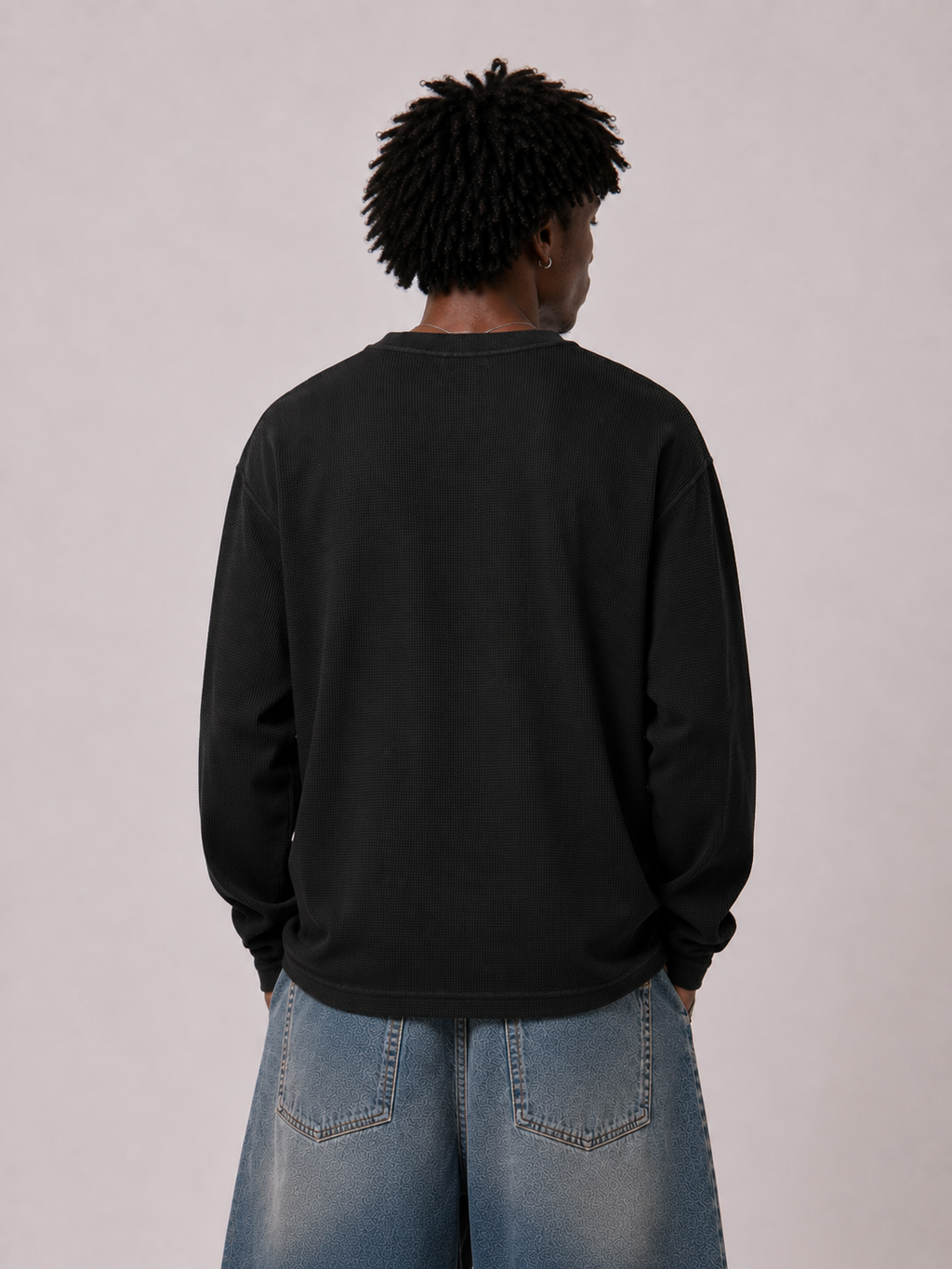 MUMBAI WALI FULL SLEEVES WAFFLE KNIT TEE