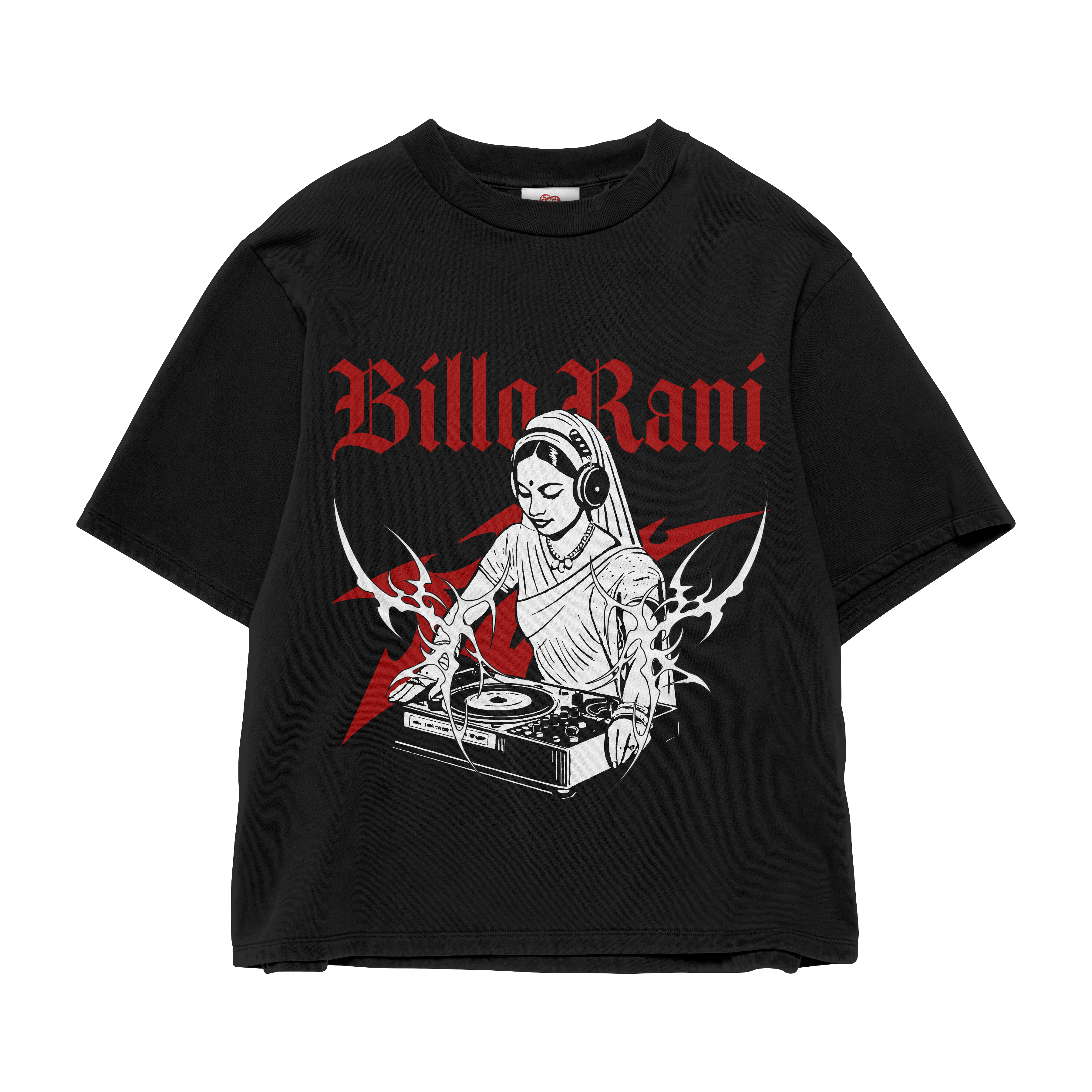 BILLO RANI BLACK OVERSIZED TEE
