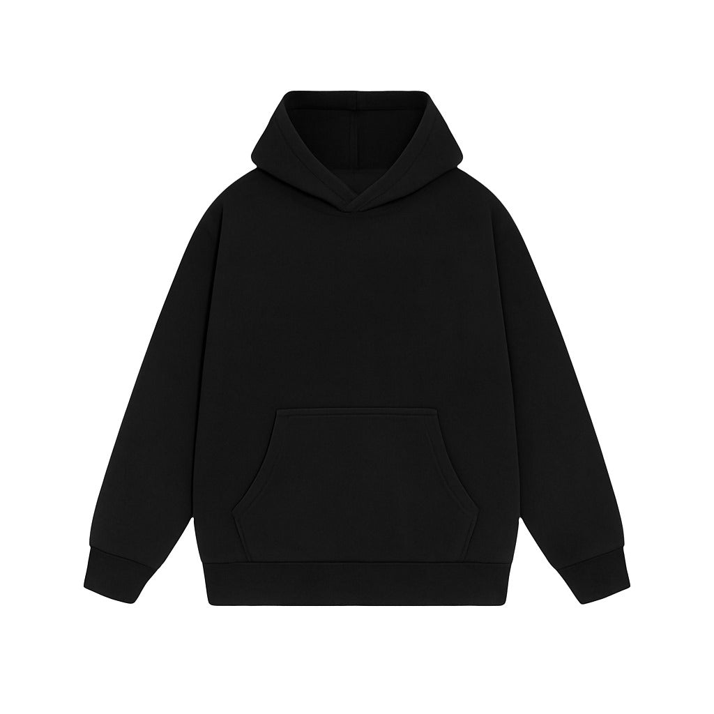 BASIC BLACK OVERSIZED HOODIE