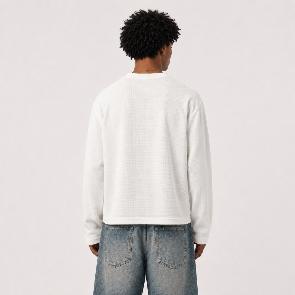 BRAT WAFFLE KNIT FULL SLEEVES TEE
