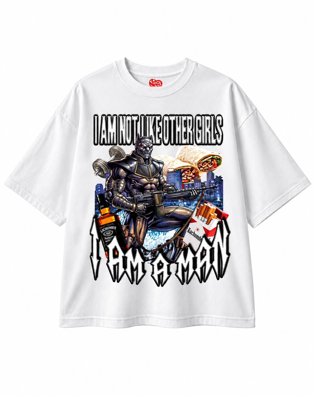 I AM A MAN WHITE TEE