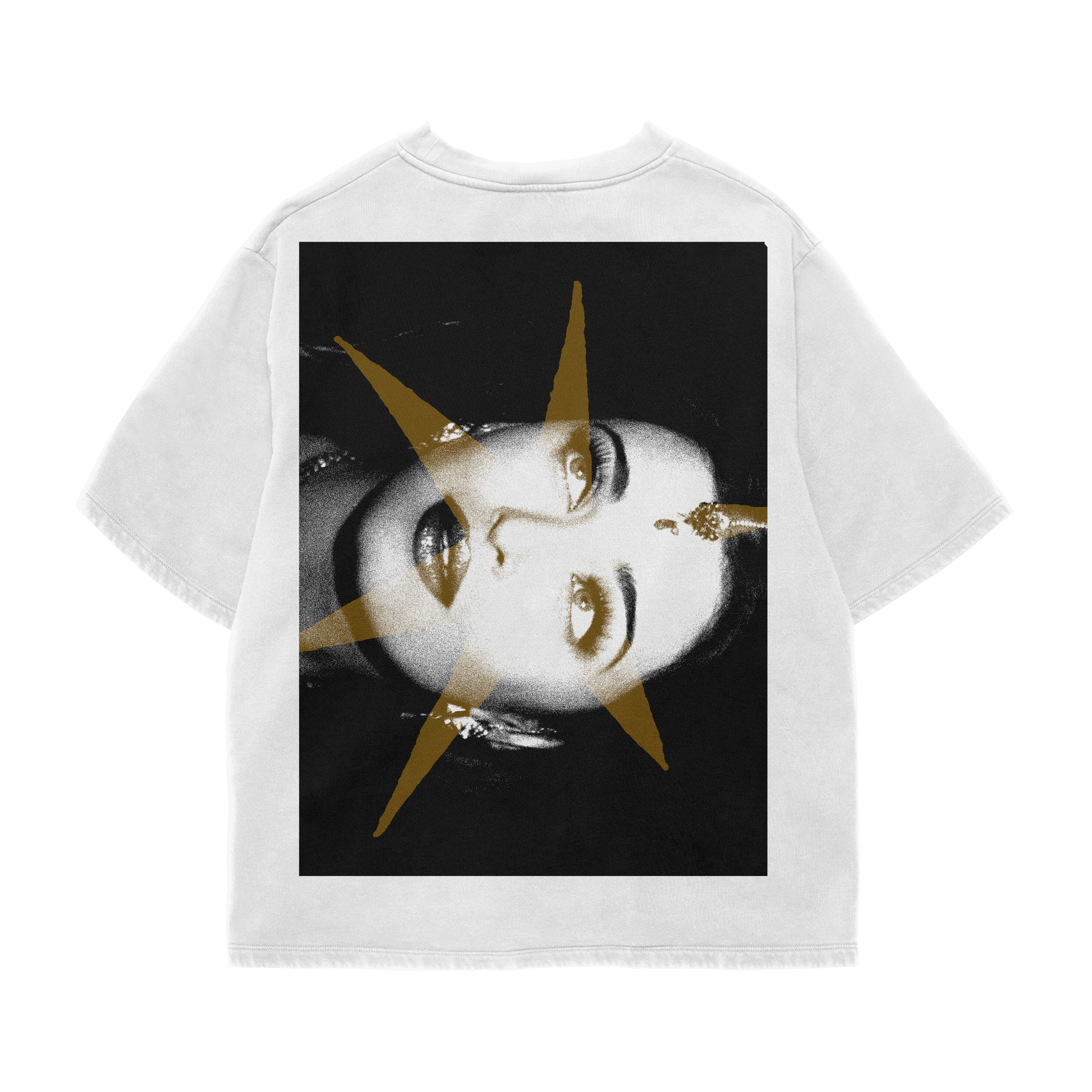 WHITE OVERSIZED ASH TEE