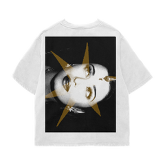 WHITE OVERSIZED ASH TEE