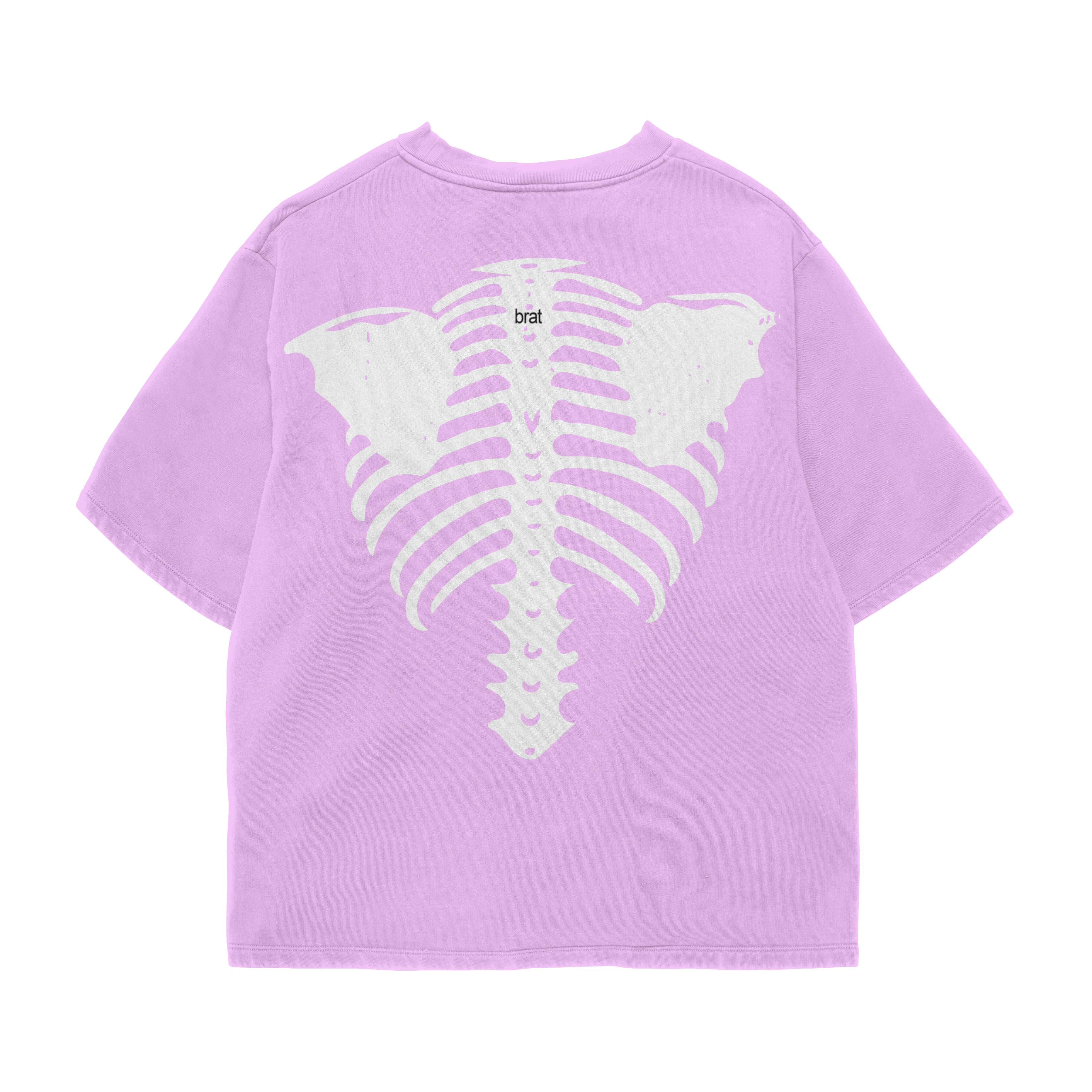 BRAT BONES PINK OVERSIZED TEE