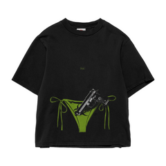BRAT GUN BLACK OVERSIZED TEE