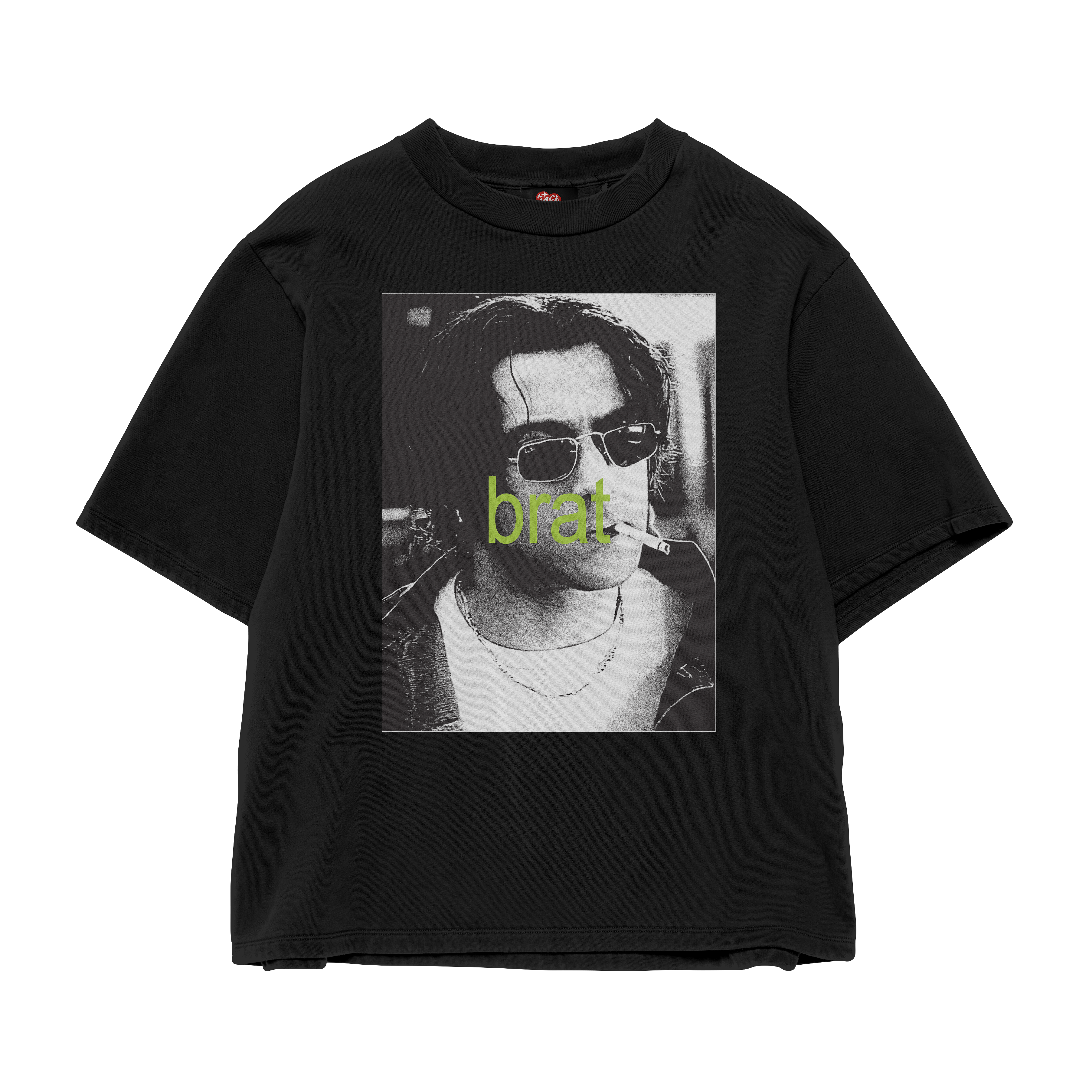 BRAT BLACK OVERSIZED TEE