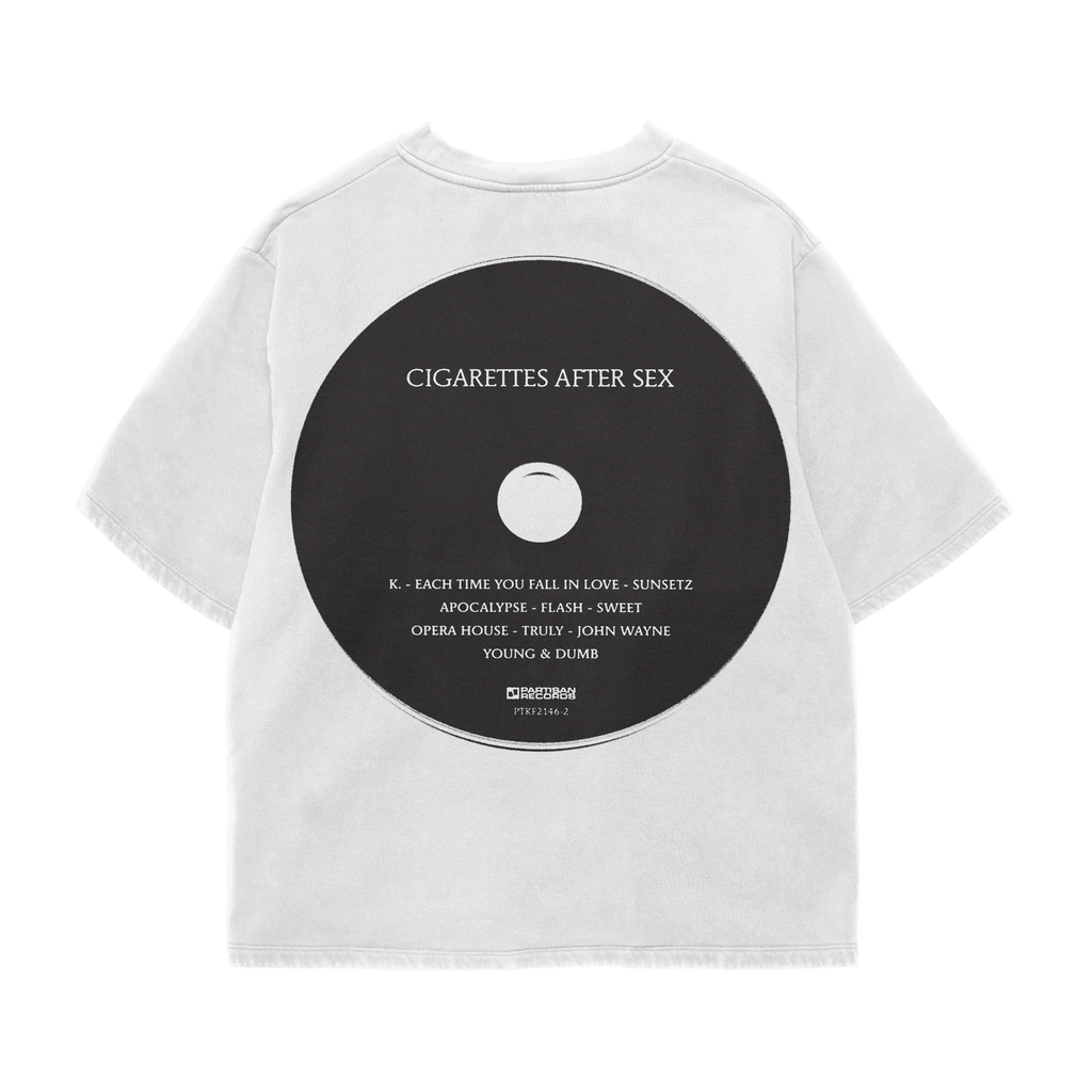 CAS WHITE OVERSIZED TEE