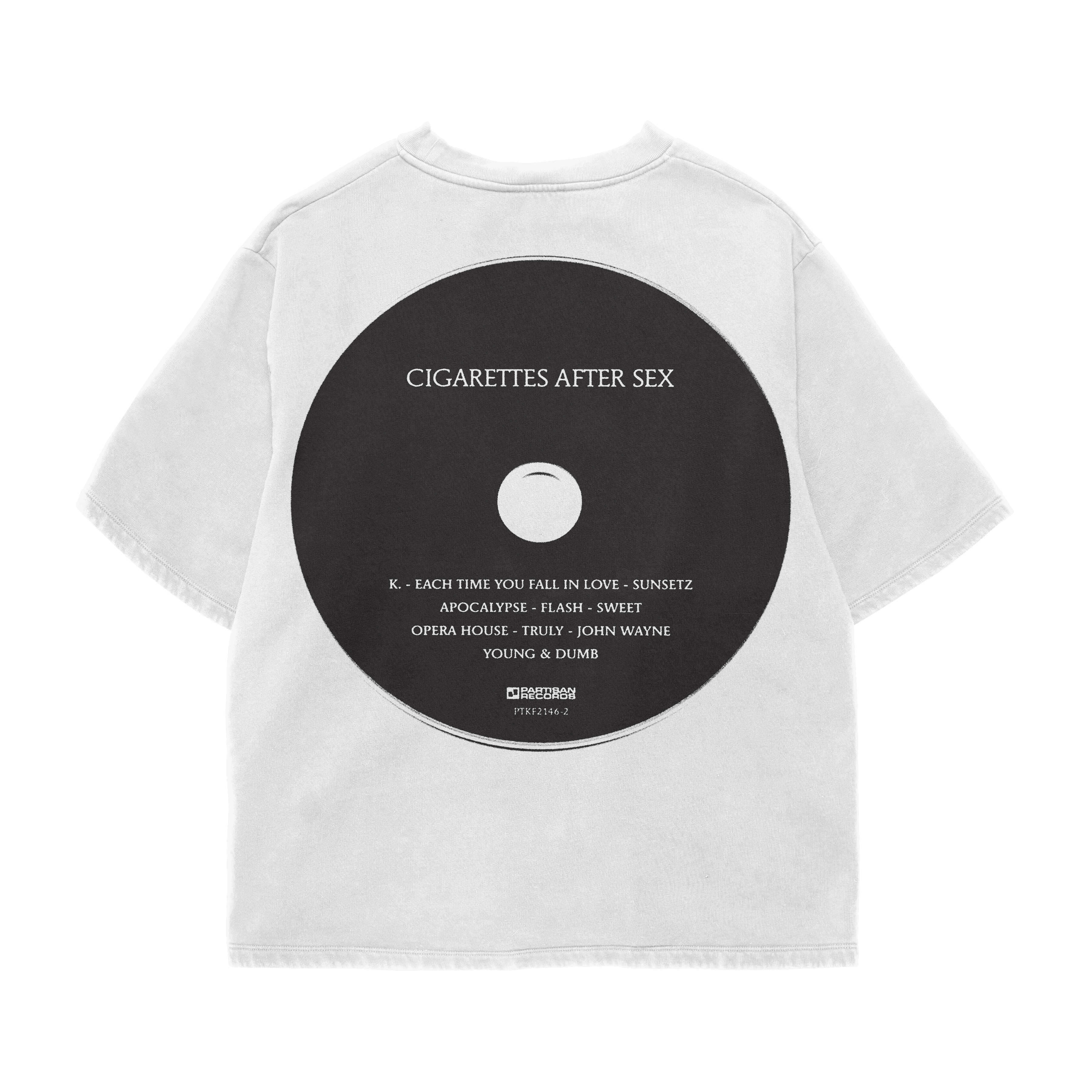 CAS WHITE OVERSIZED TEE