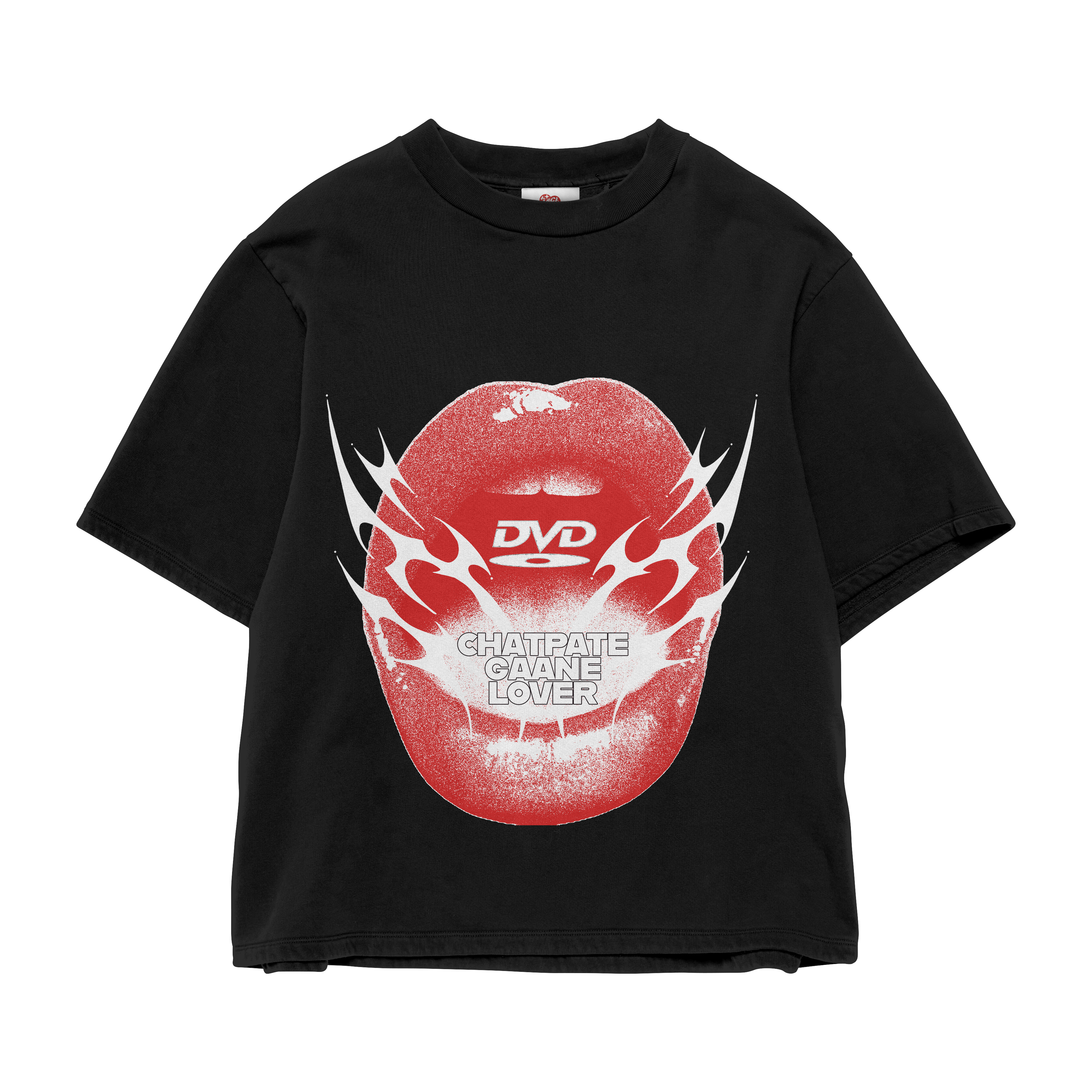 CHATPATE GAANE OVERSIZED BLACK TEE