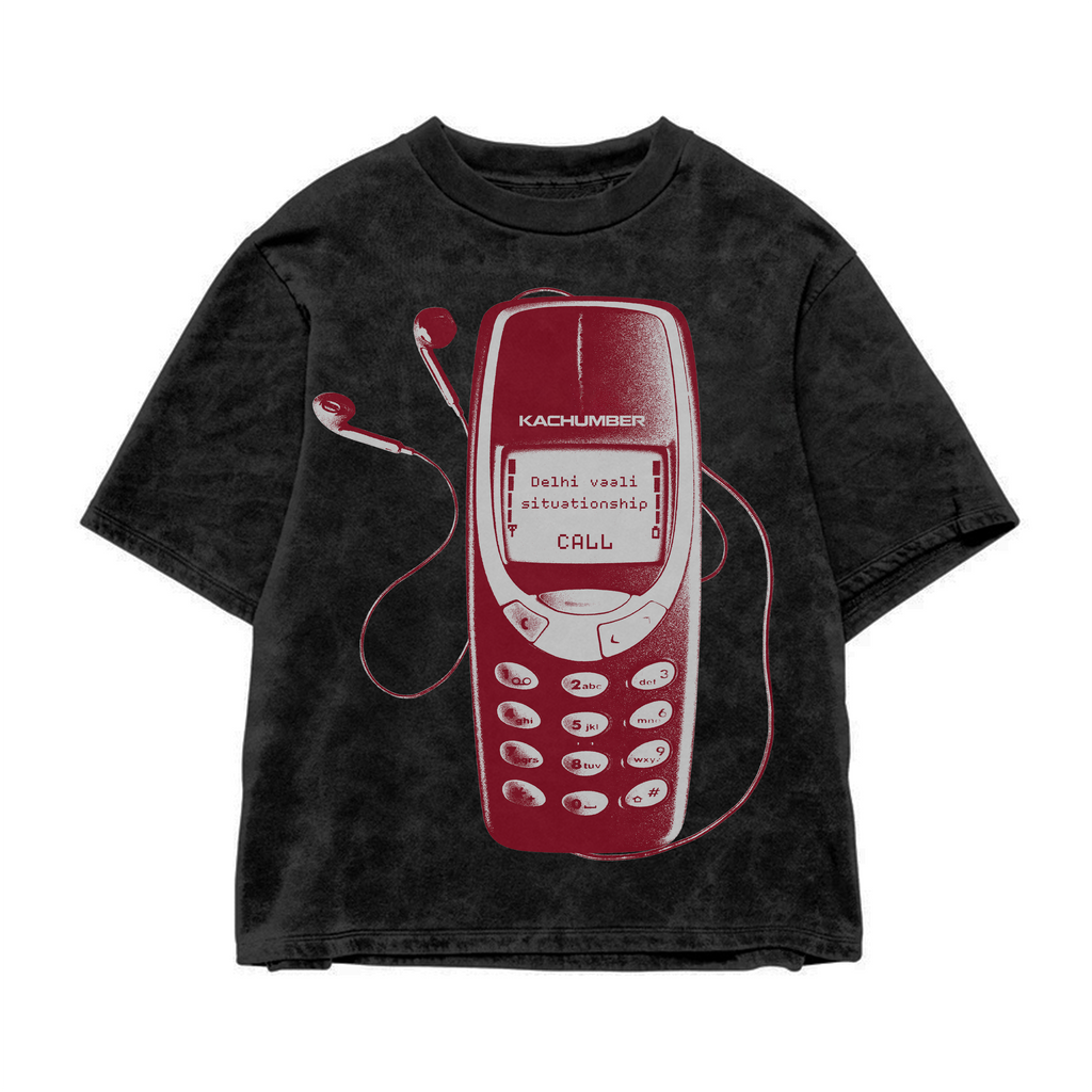 DELHI WALI ACID WASHED TEE