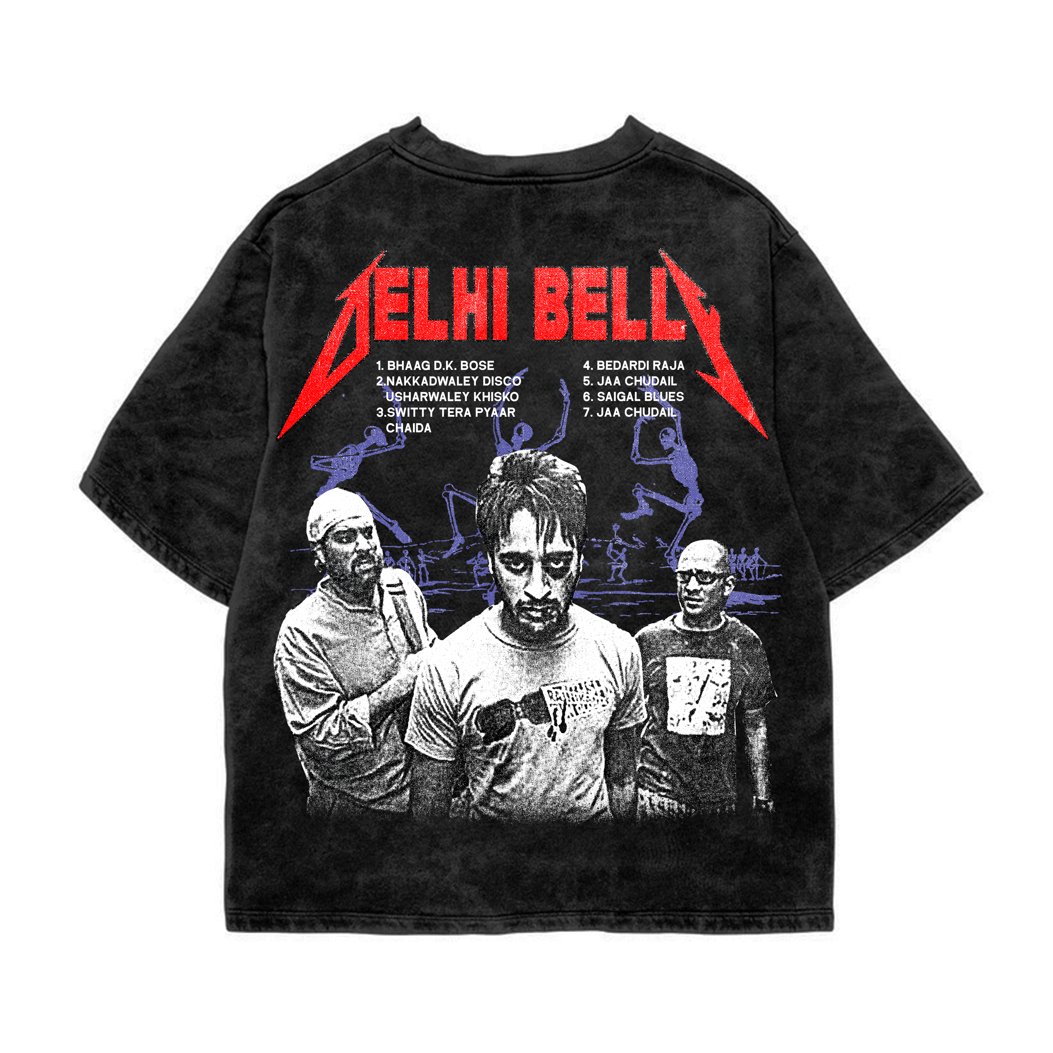DELLI BELLY ACID WASHED TEE