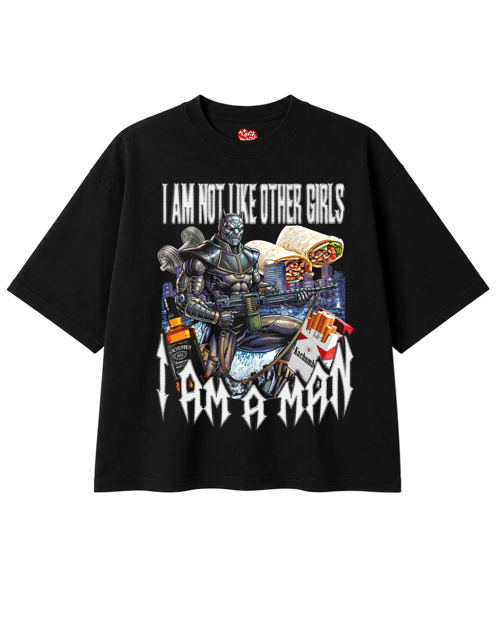I AM A MAN BLACK TEE