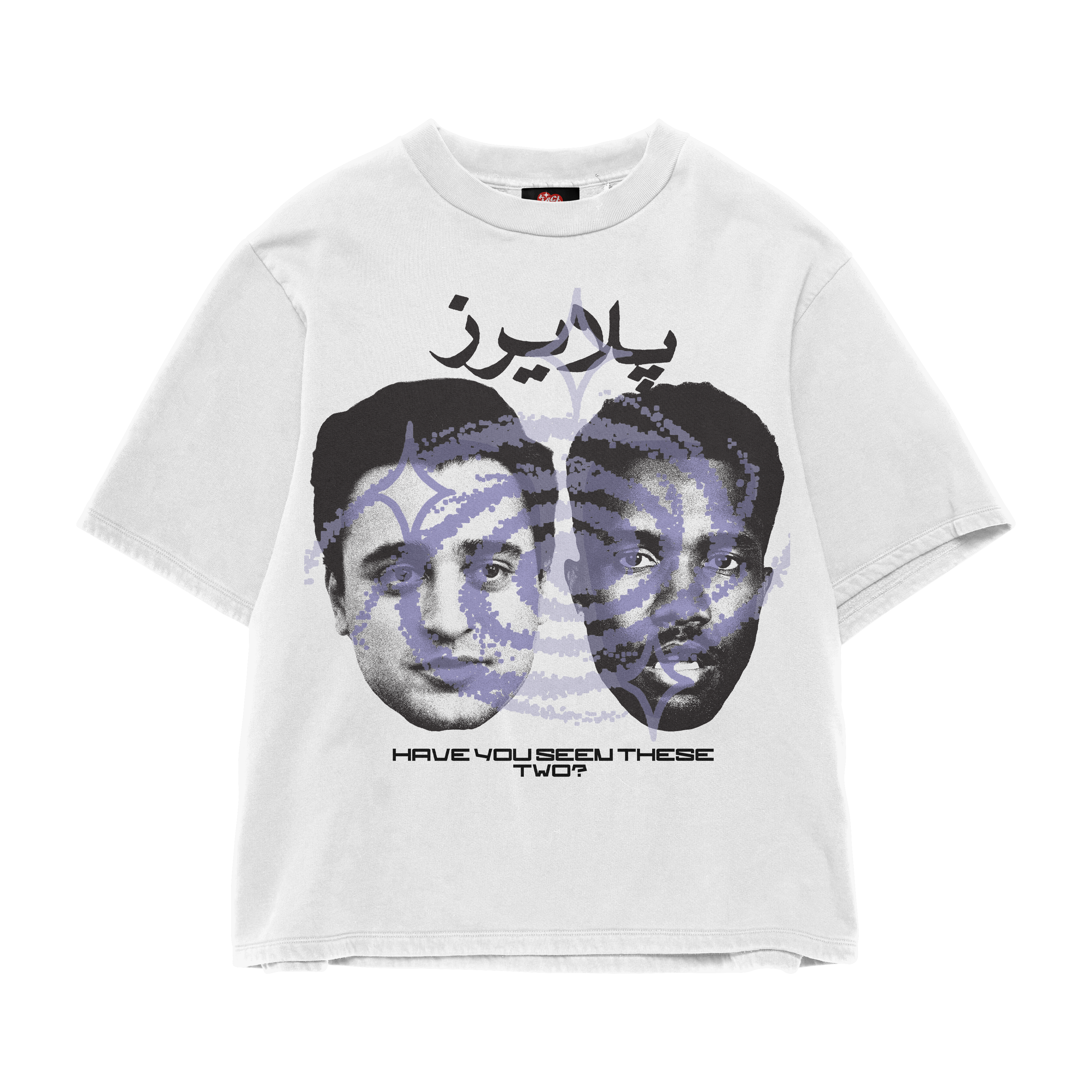 WHITE MISSING OVERSIZED TEE