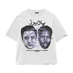 WHITE MISSING OVERSIZED TEE