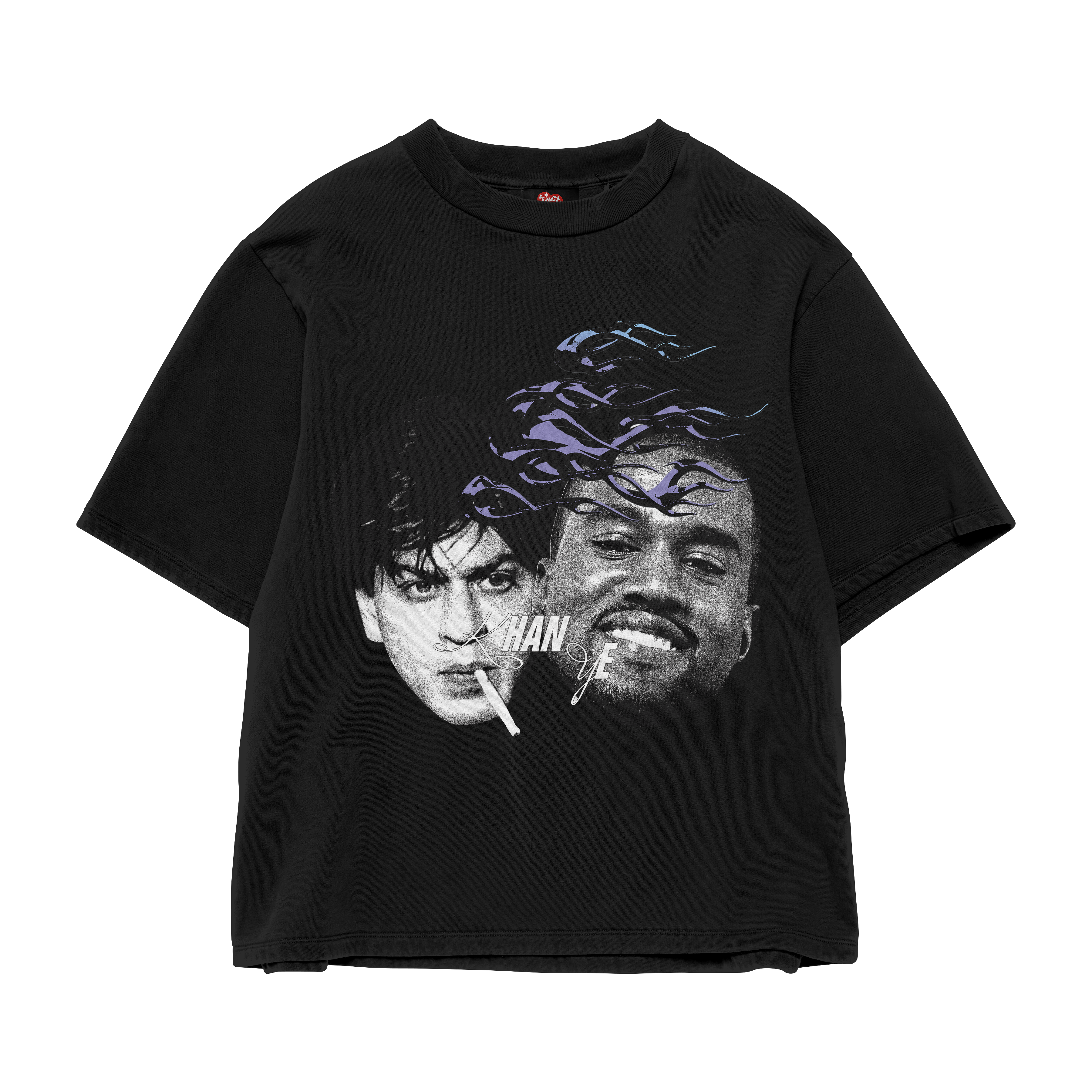 KHANYE BLACK OVERSIZED TEE