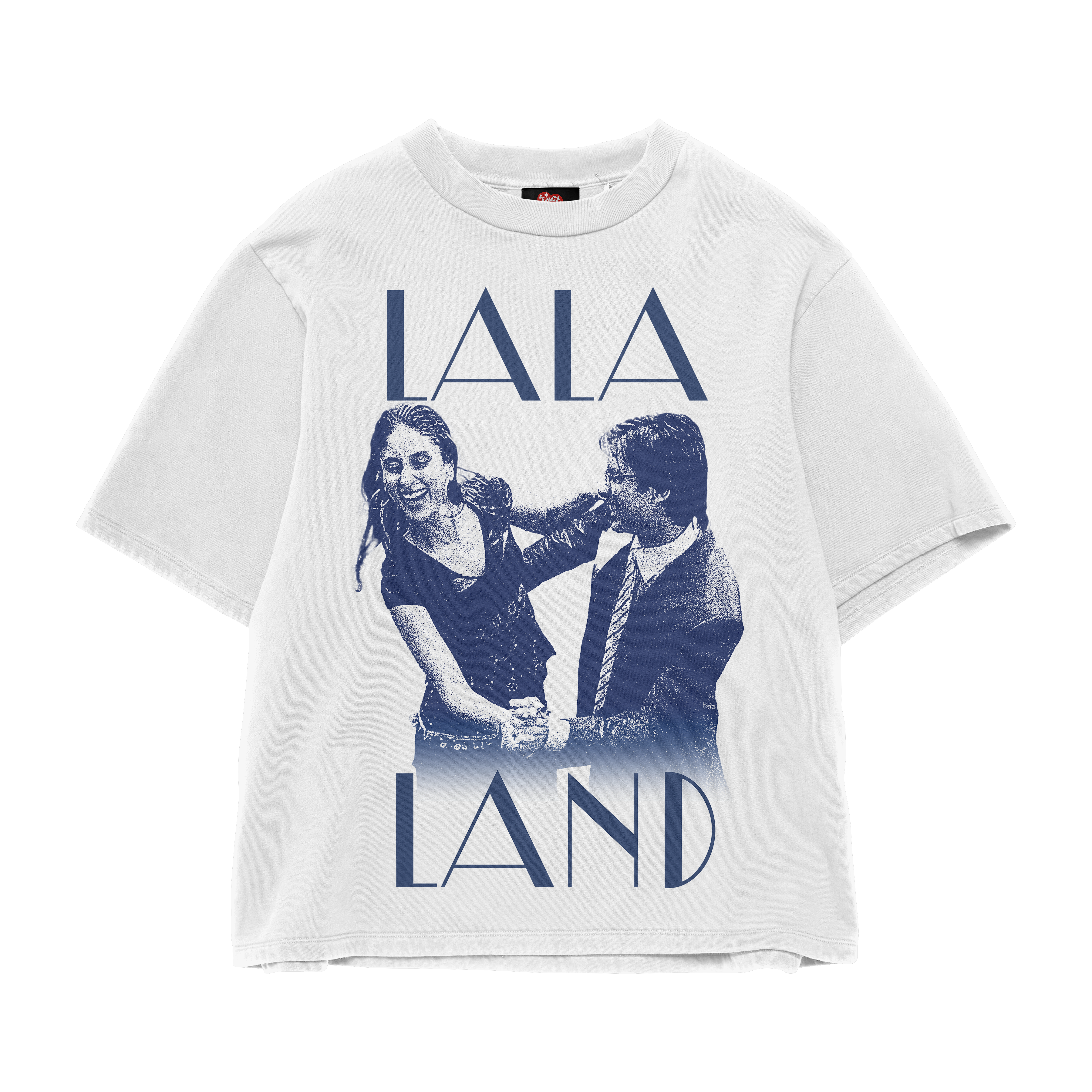 LALA LAND OVERSIZED WHITE TEE