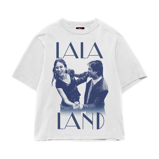 LALA LAND OVERSIZED WHITE TEE