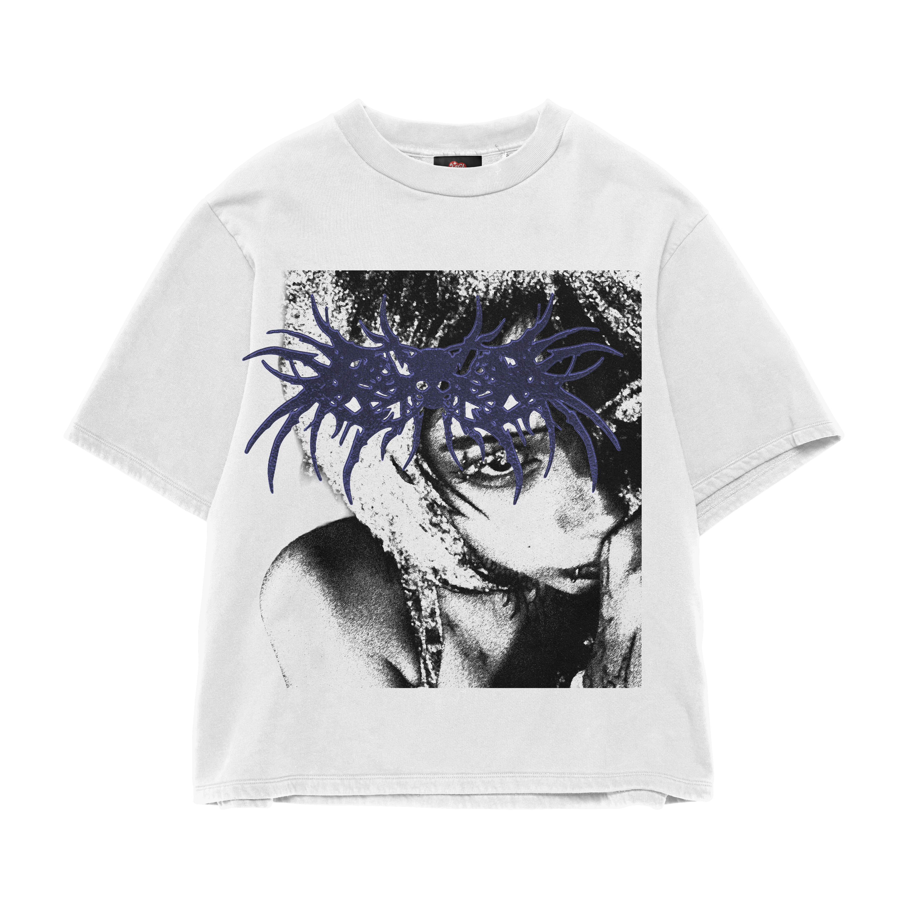 METAL WHITE OVERSIZED TEE