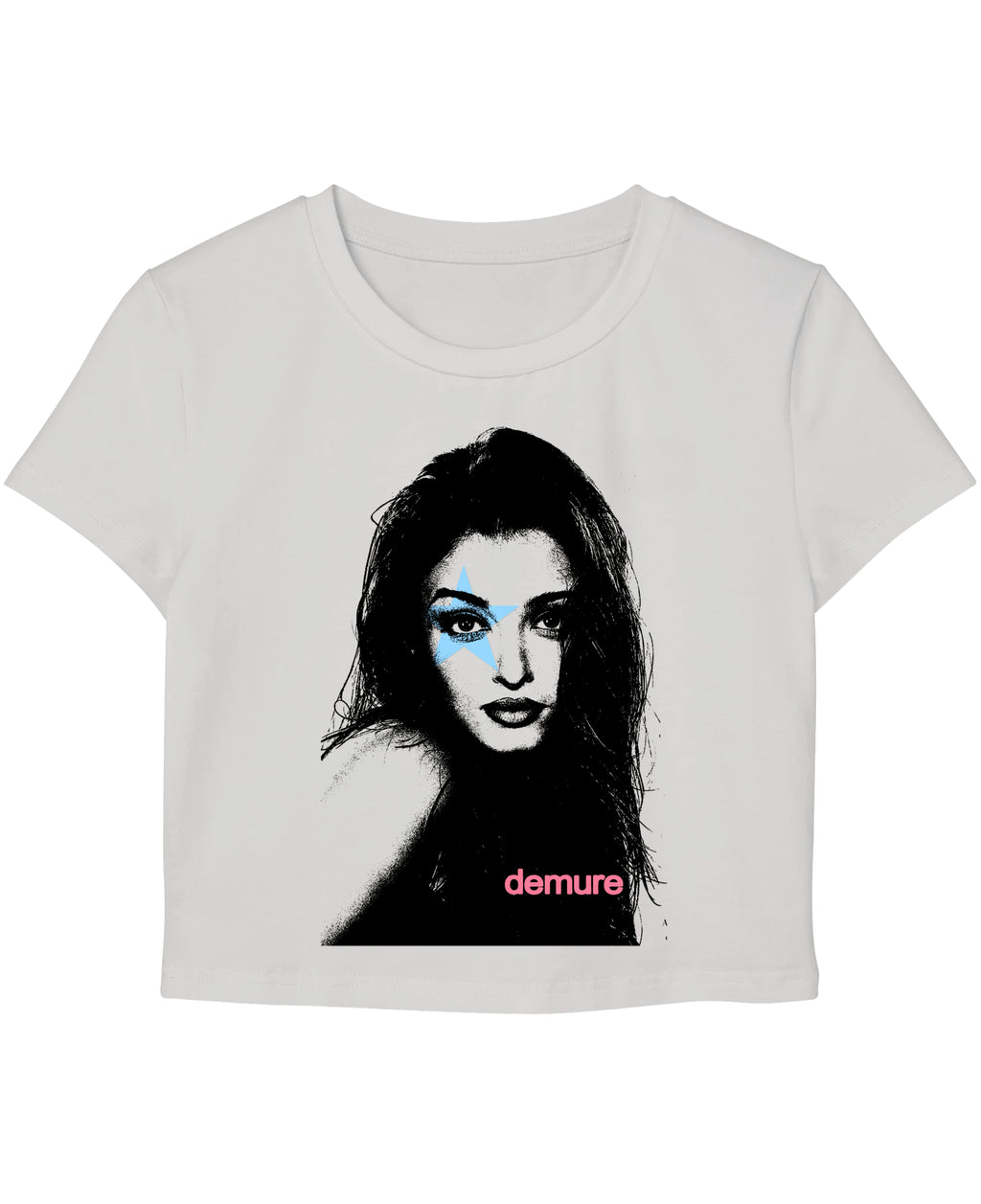 White Baby Tee Front Design
