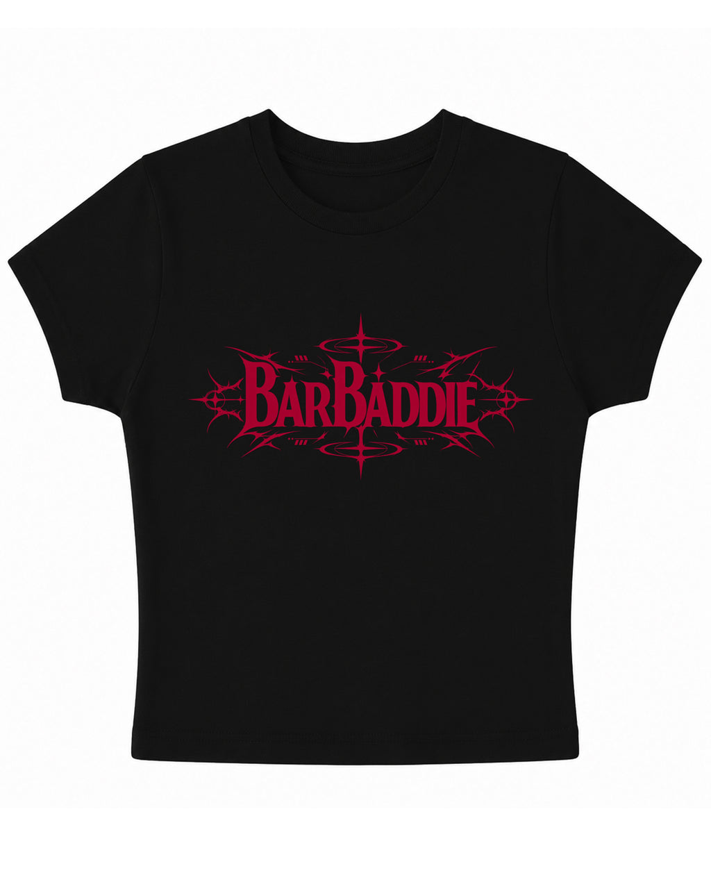 Black Baby Tee Front Design