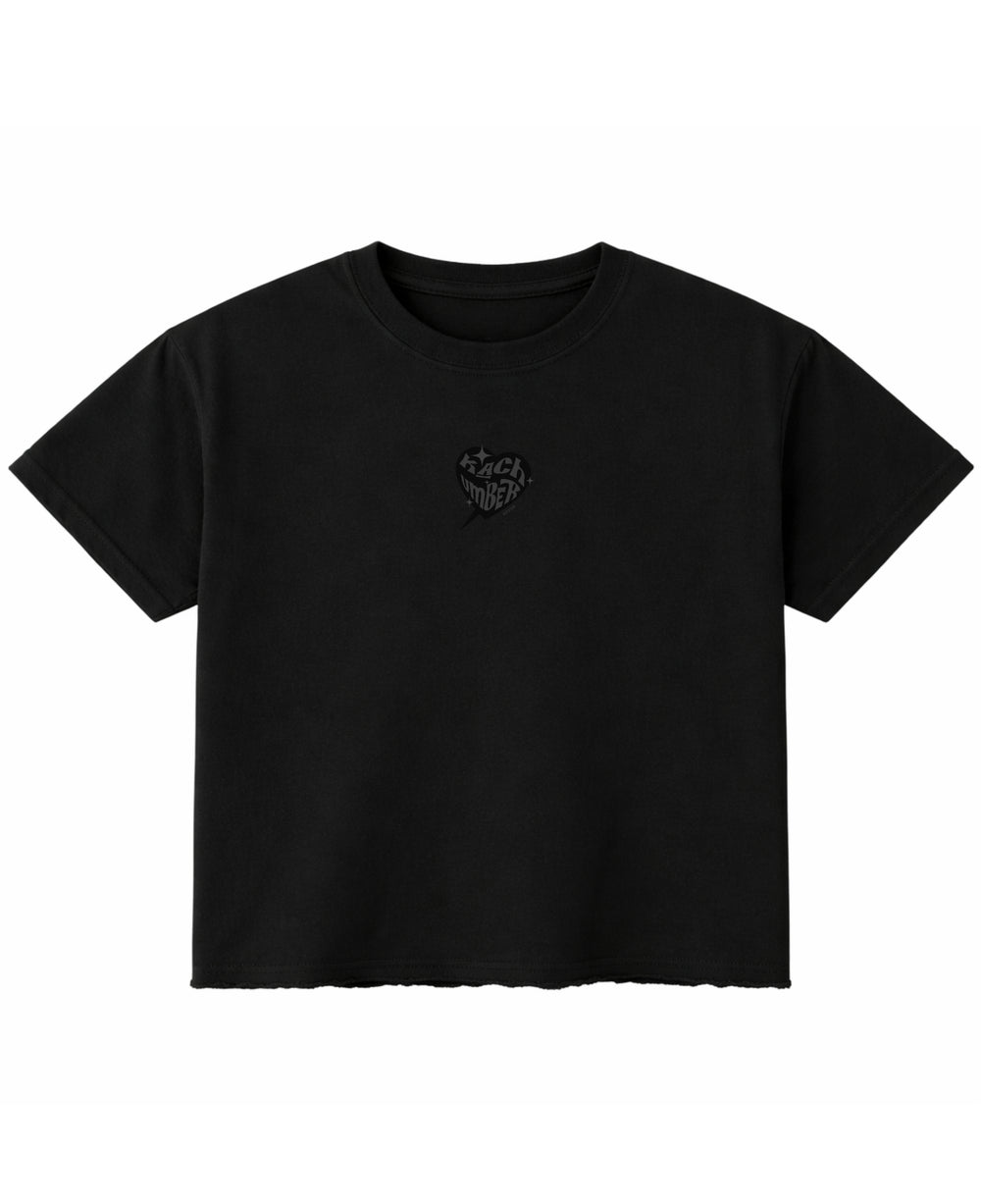 BLACK BOXY TEE
