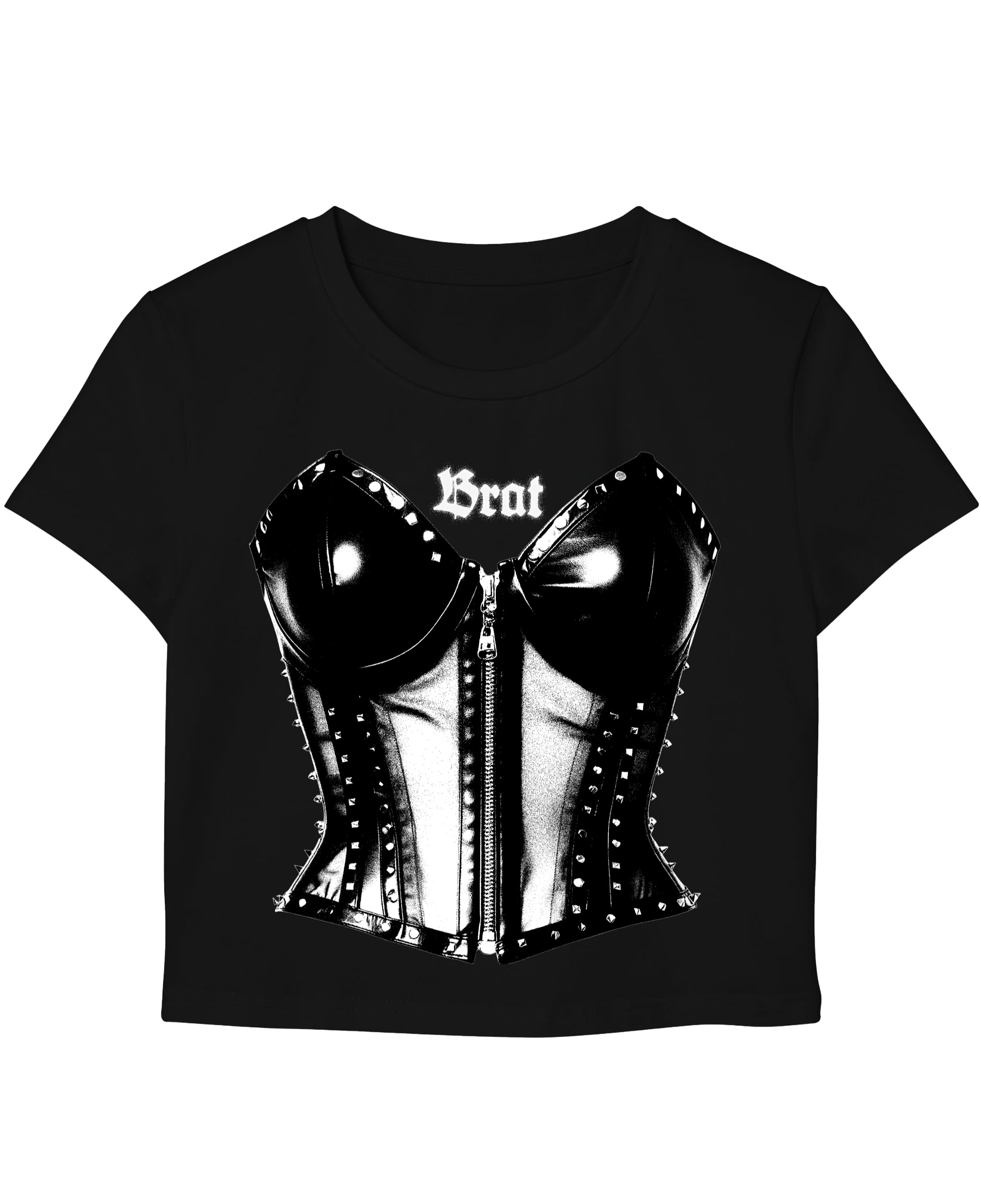 Black Baby Tee Front Design