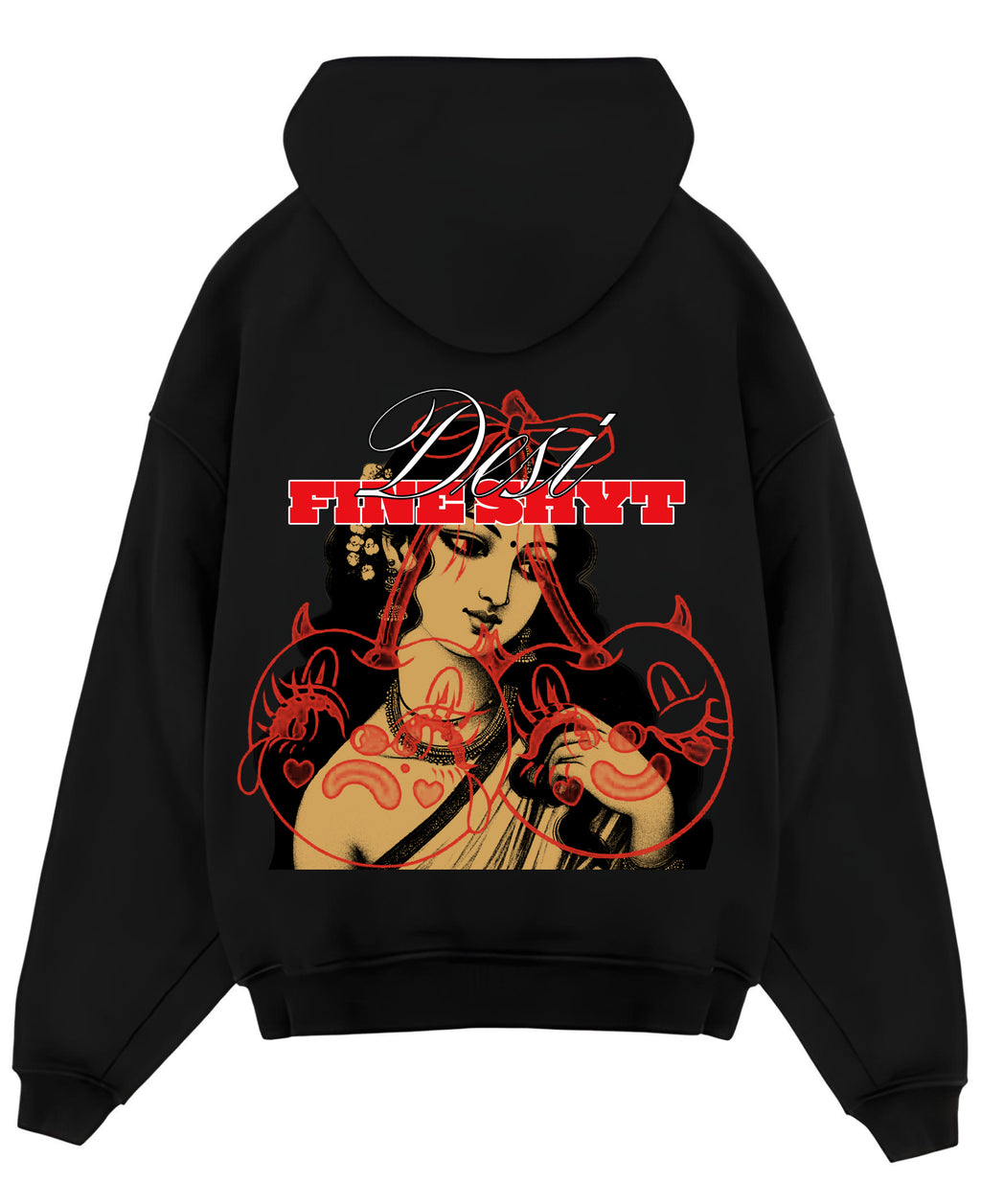 Zipper Hoodie Back Design