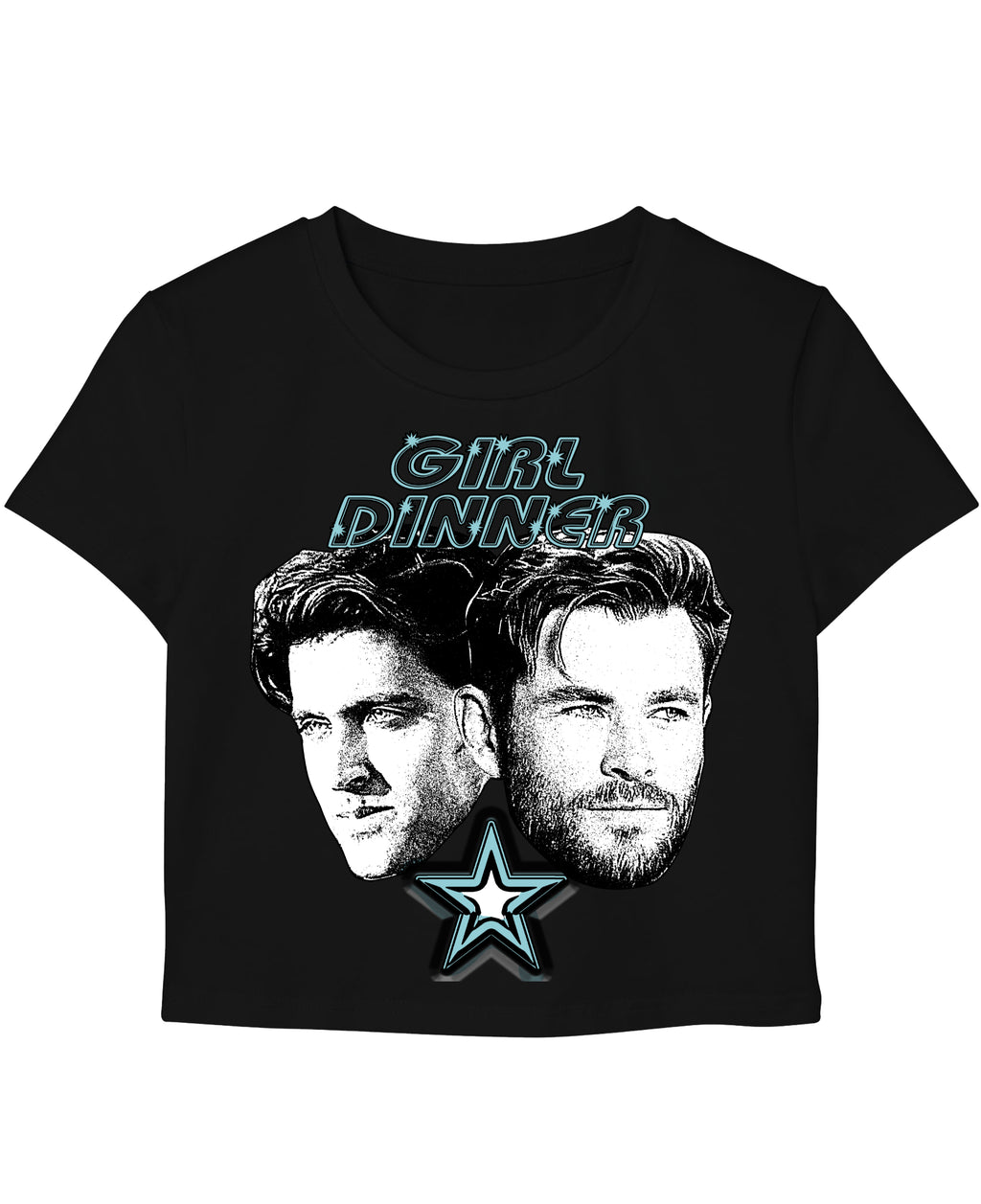 Black Baby Tee Front Design