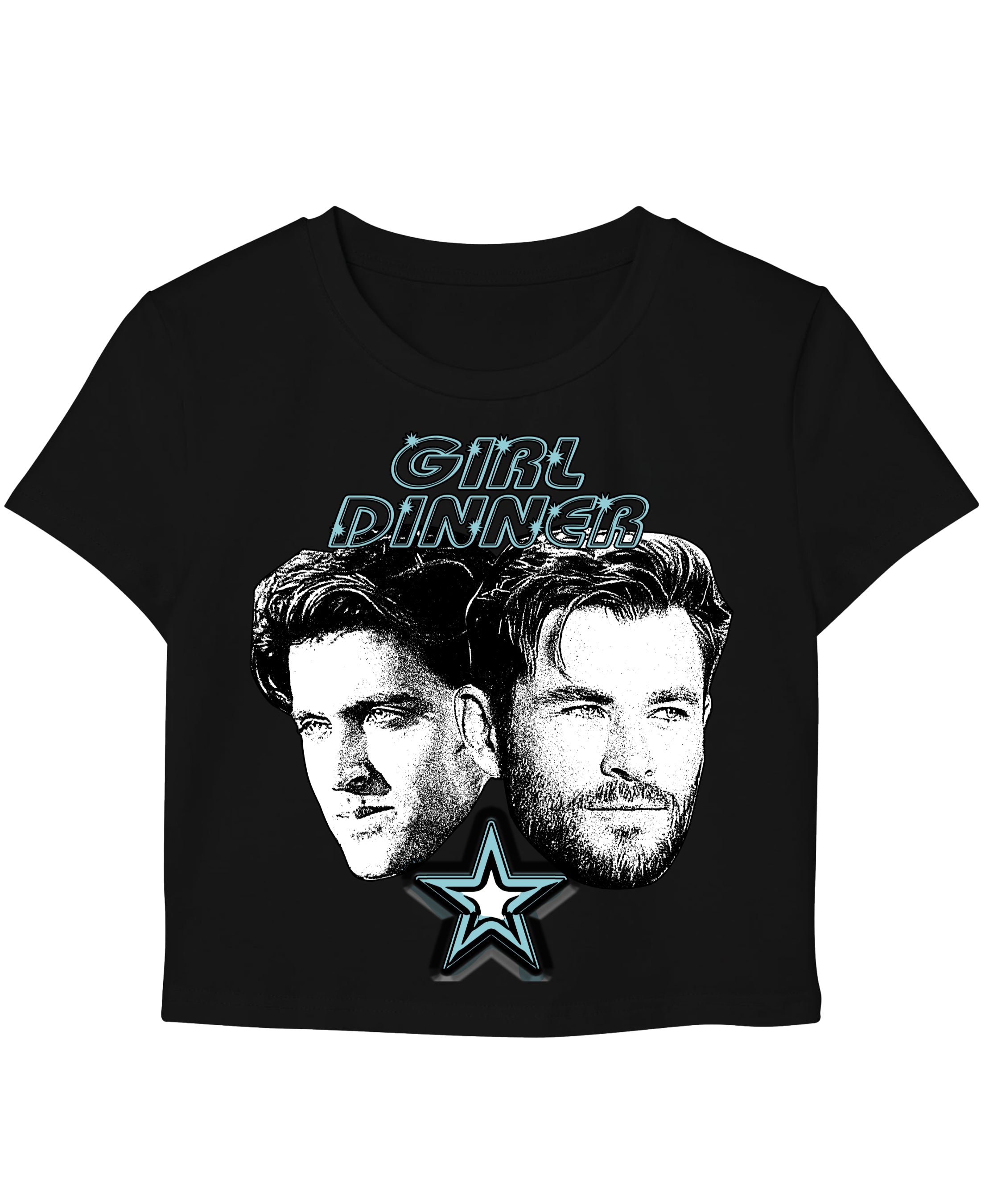 Black Baby Tee Front Design