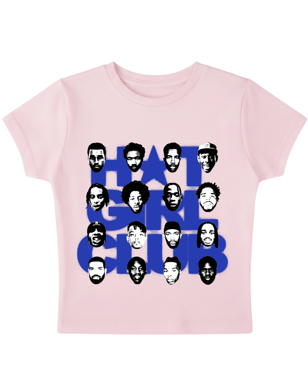 Baby Pink Baby Tee Front Design