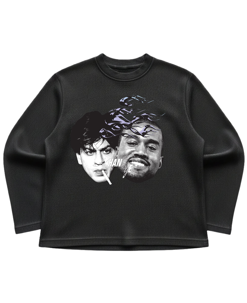 KHANYE WAFFLE KNIT FULL SLEEVES TEE