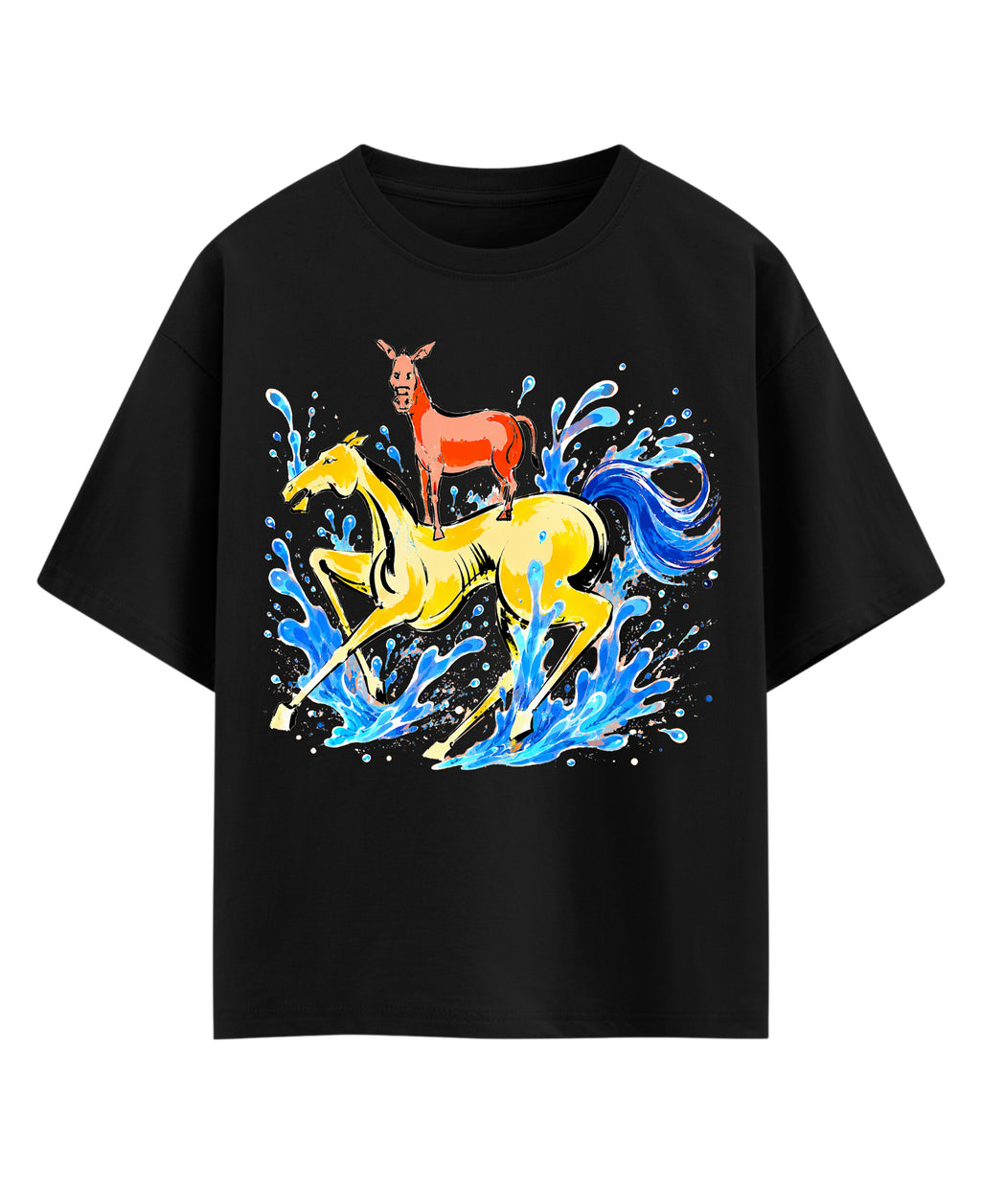 Black Oversized T-shirt Front Design