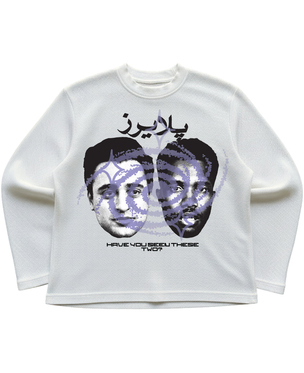 Off-white waffle knit oversized full-sleeve Front Design