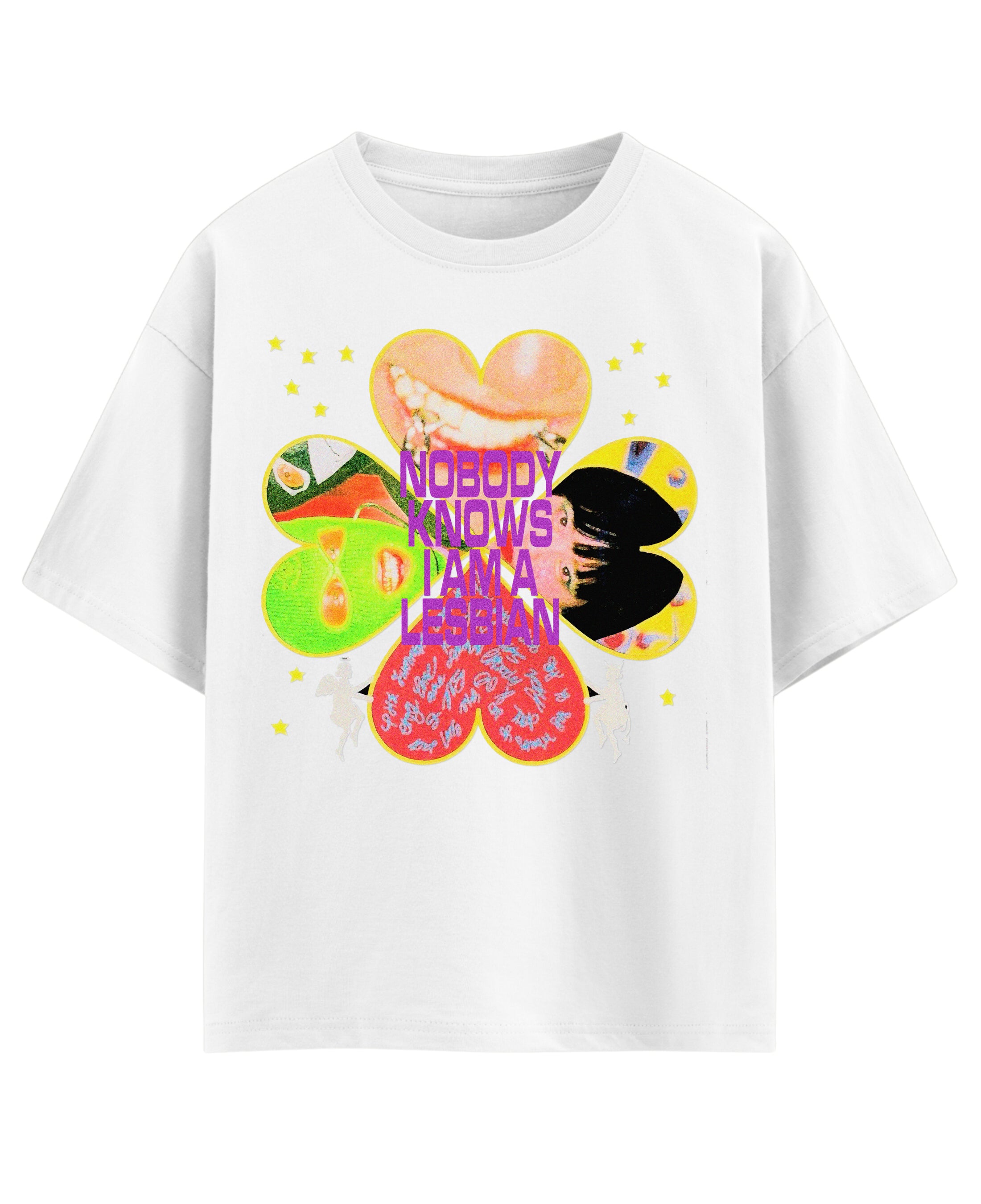 White Oversized T-shirt Front Design