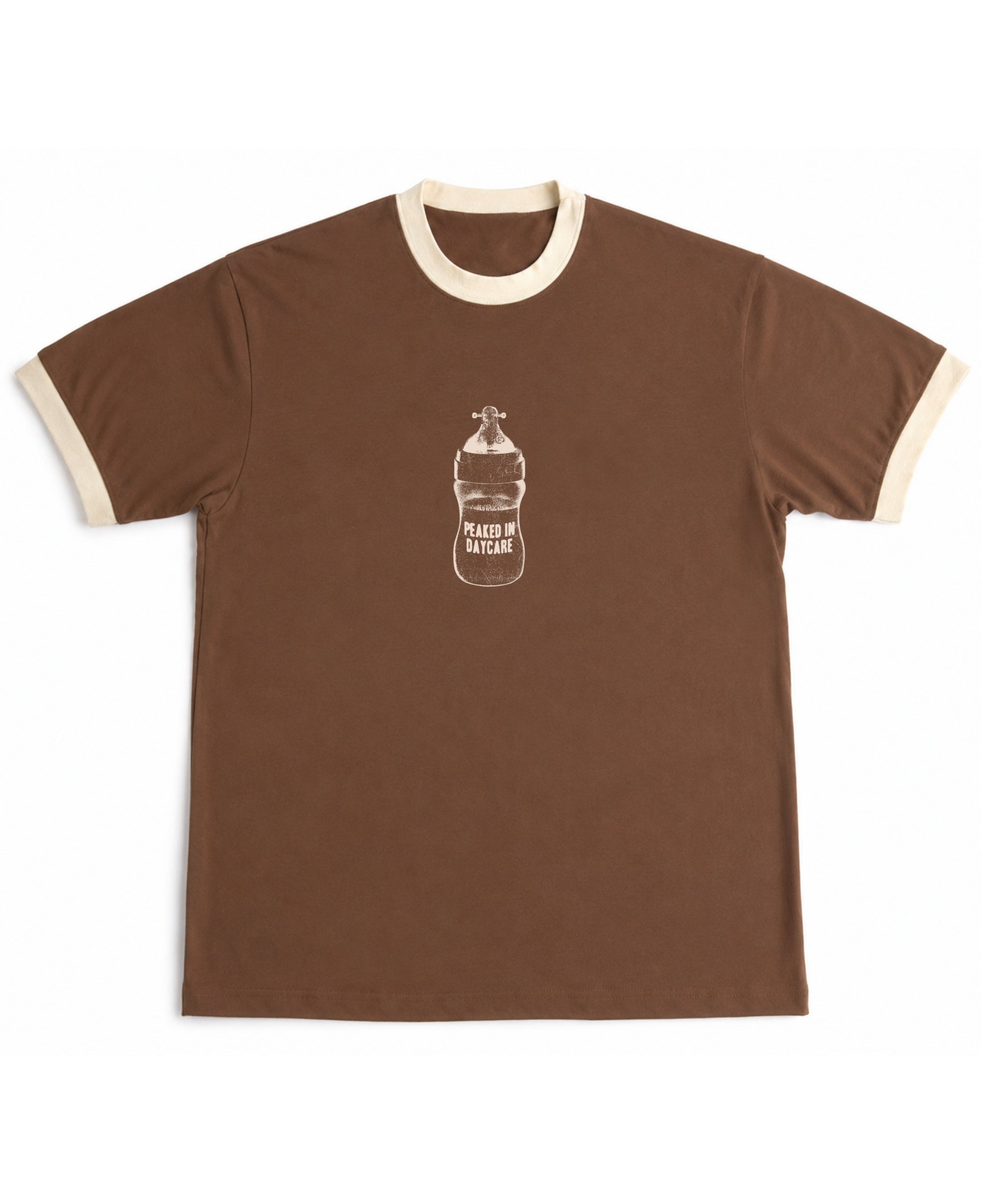 Mousse & Cream Ringer tee Front Design