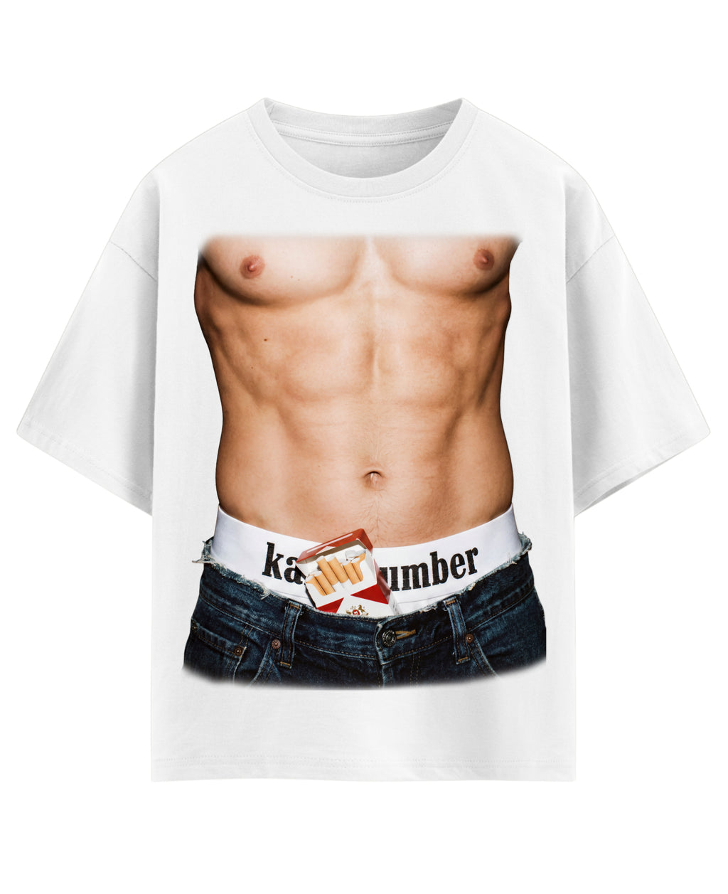 White Oversized T-shirt Front Design