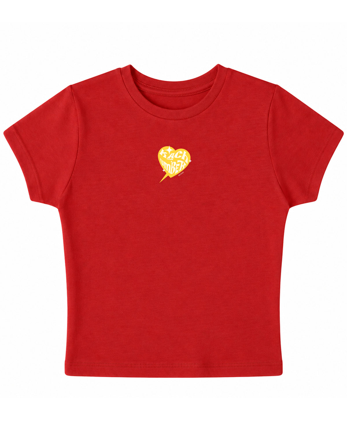 Red Baby Tee Front Design