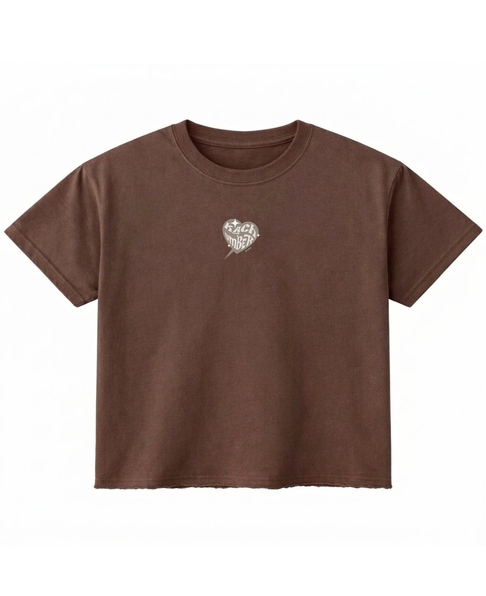 BROWN BOXY TEE
