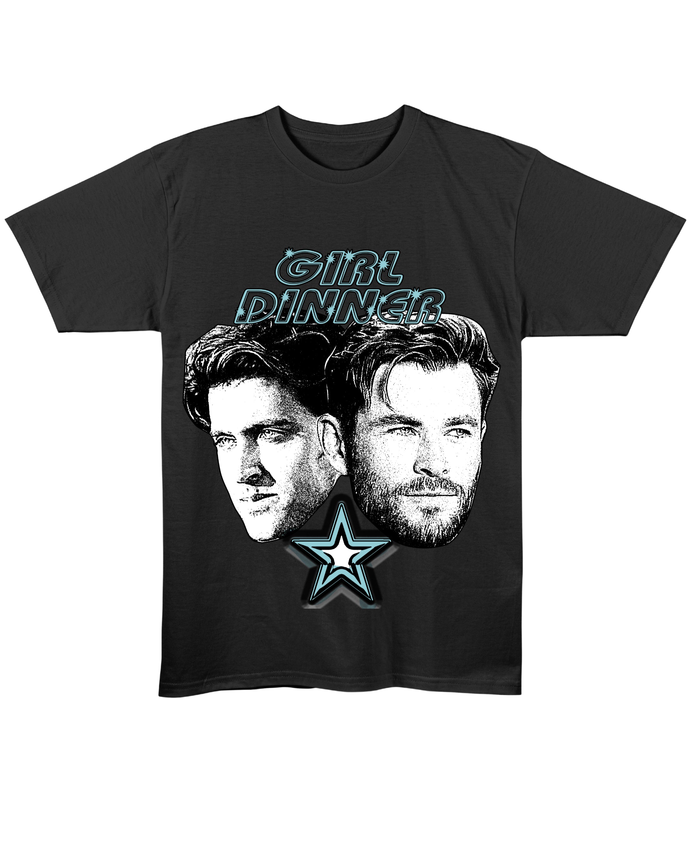 Black Regular Fit T-shirt Front Design