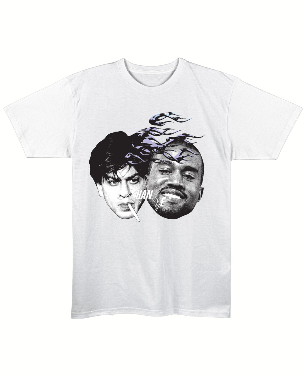 White Regular Fit T-shirt Front Design