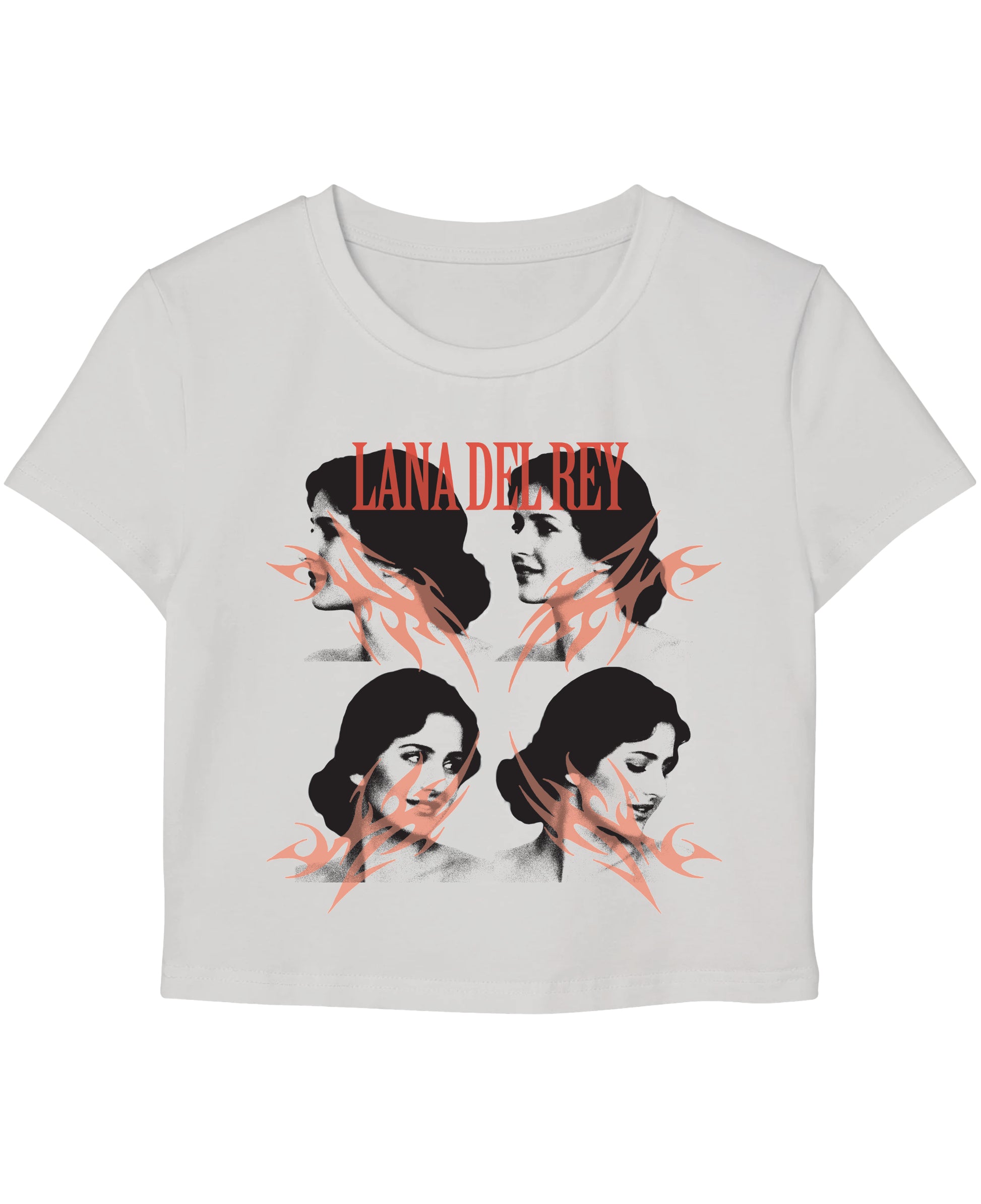 White Baby Tee Front Design