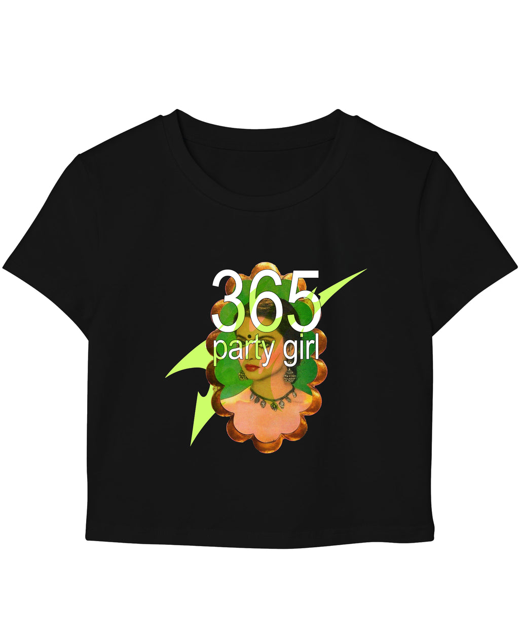 Black Baby Tee Front Design