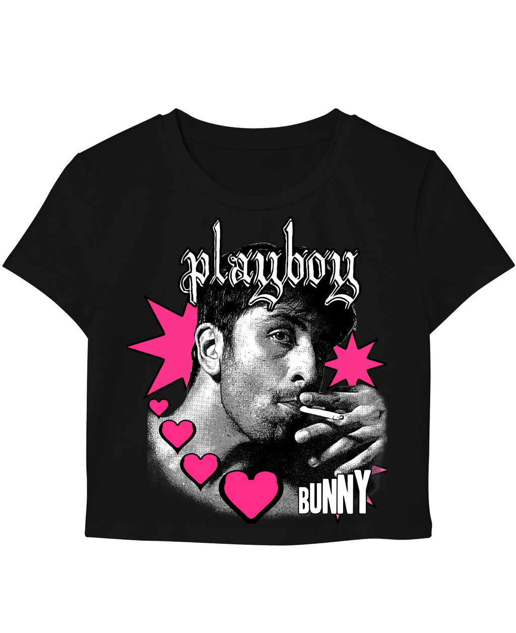 Black Baby Tee Front Design